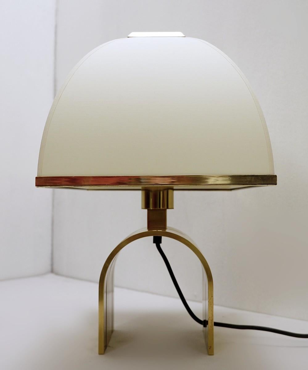 Mid-Century Modern Romeo Rega Brass Table Lamp, Italy, 1960s