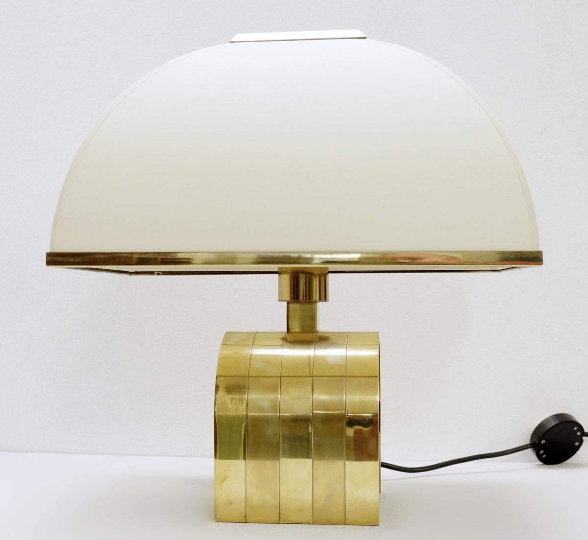 20th Century Romeo Rega Brass Table Lamp, Italy, 1960s