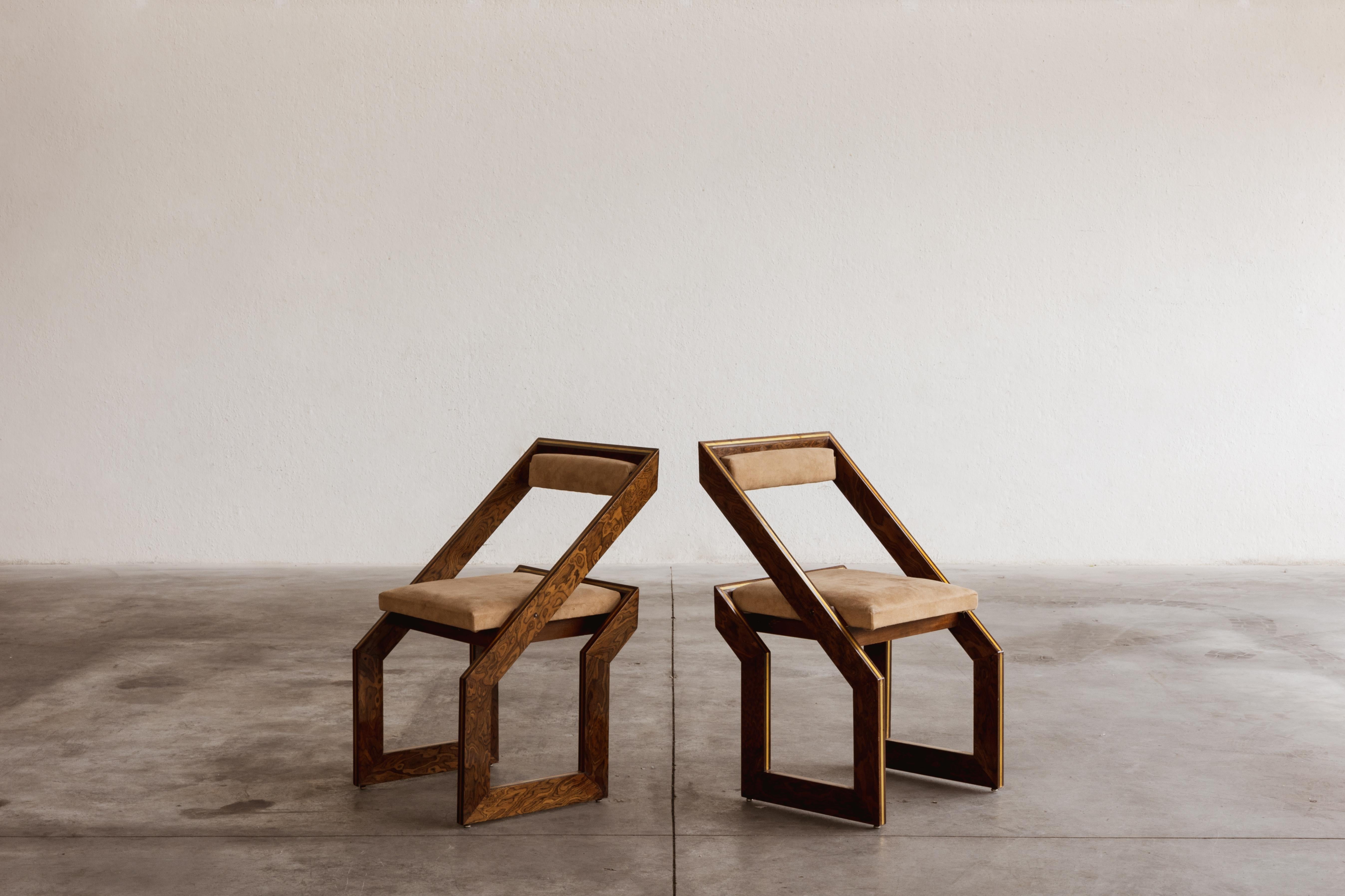 Mid-Century Modern Romeo Rega Dining Chairs, 1978, Set of 6