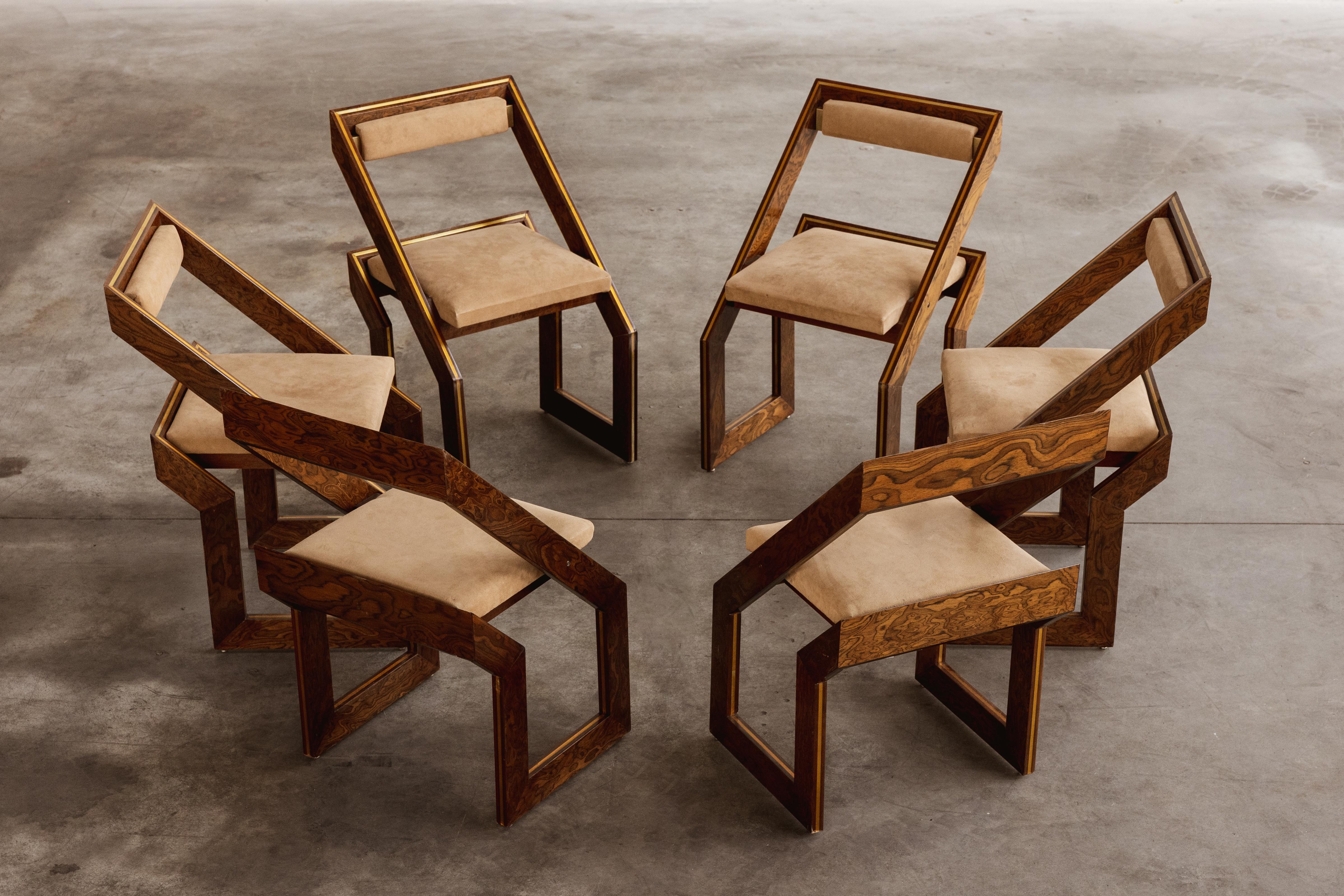 Romeo Rega Dining Chairs, 1978, Set of 6 For Sale 1