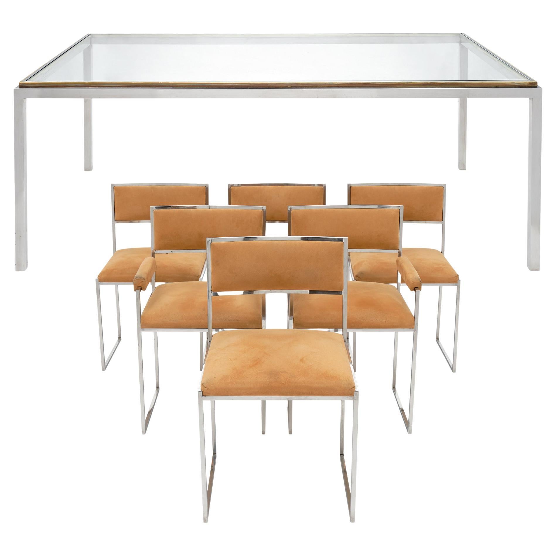 Romeo Rega Dining Table and Chairs For Sale