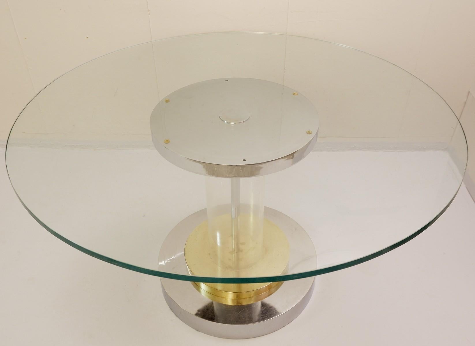 Romeo Rega Dining Table, Italy, 1970s In Good Condition In Brussels, BE