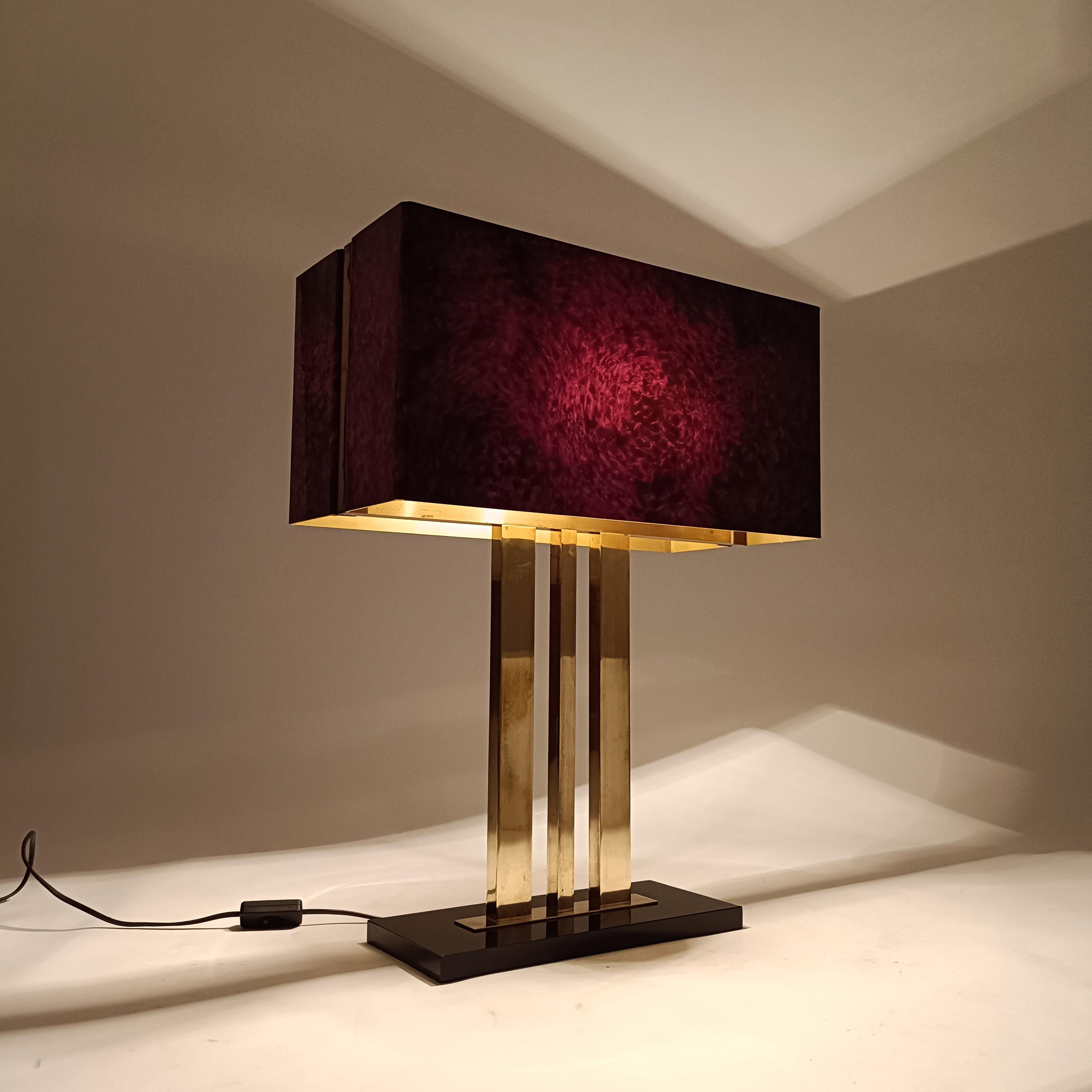 Romeo Rega. Hollywood Regency and Post-Modern huge table lamp, Italy, 1970s For Sale 6