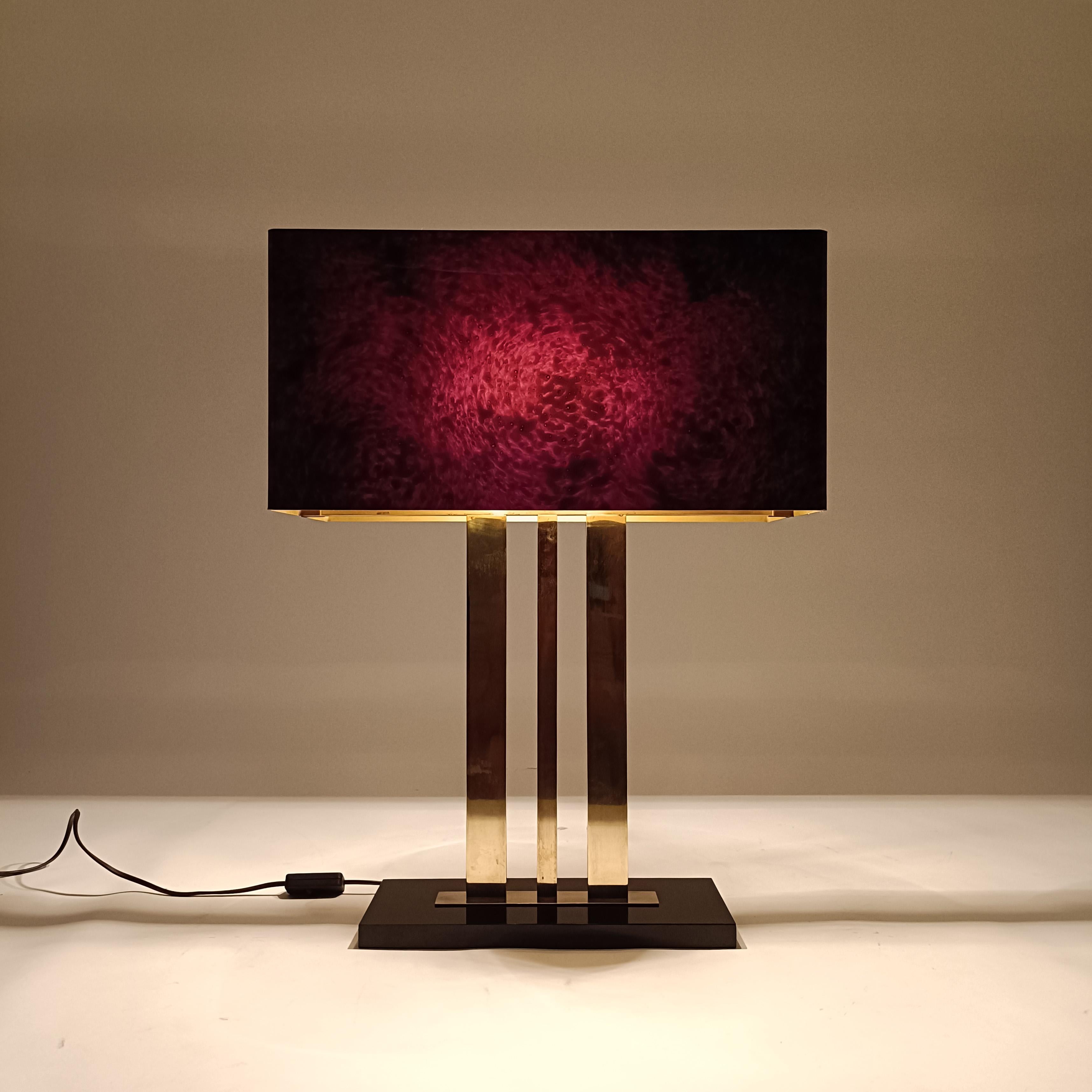 Romeo Rega. Hollywood Regency and Post-Modern huge table lamp, Italy, 1970s For Sale 8
