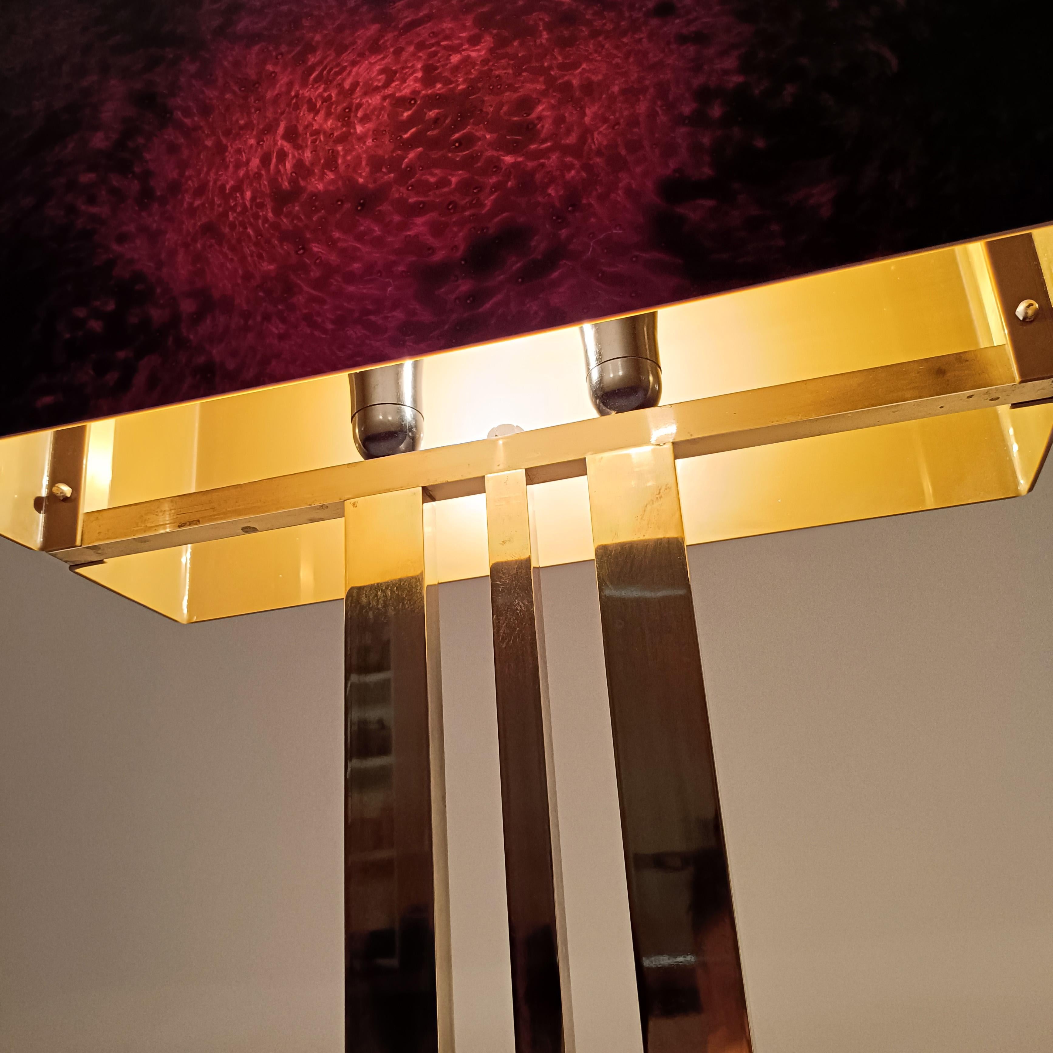 Romeo Rega. Hollywood Regency and Post-Modern huge table lamp, Italy, 1970s For Sale 12