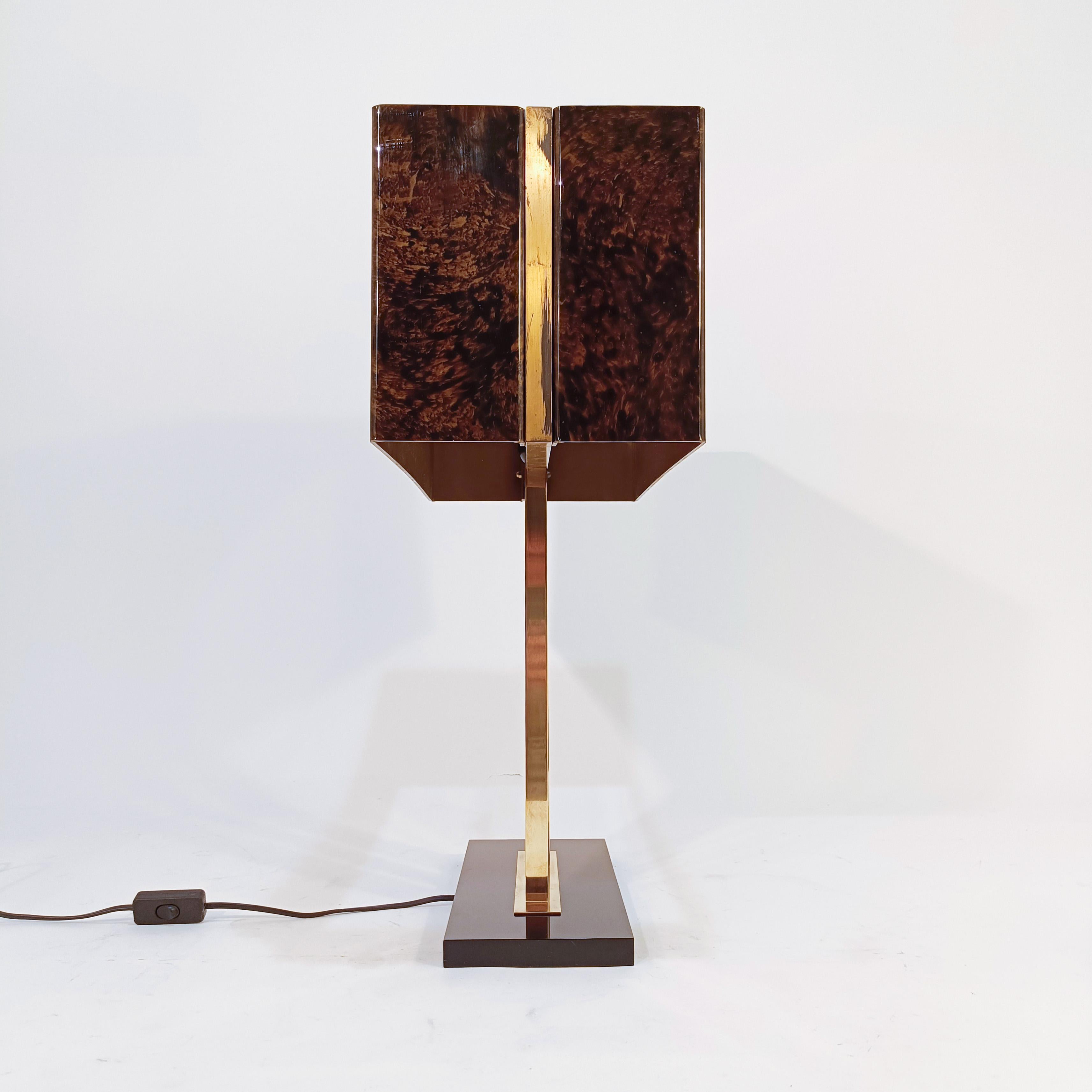 Romeo Rega. Hollywood Regency and Post-Modern huge table lamp, Italy, 1970s For Sale 1