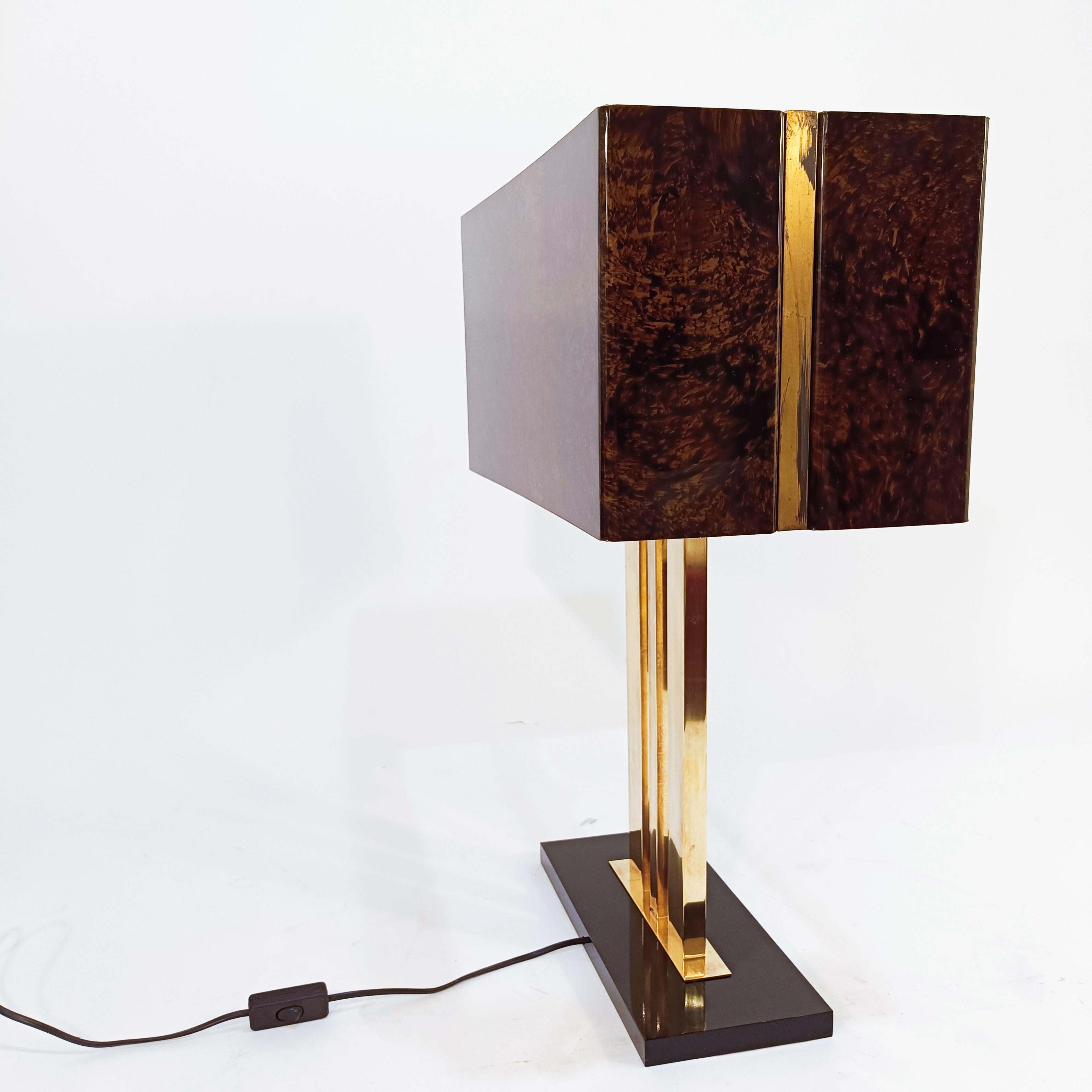 Romeo Rega. Hollywood Regency and Post-Modern huge table lamp, Italy, 1970s For Sale 2
