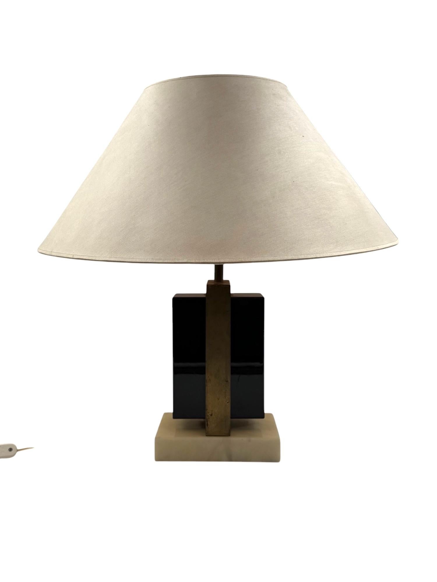 Romeo Rega, lámpara de sobremesa Hollywood Regency, Italia, 1970 en Excelente estado para la venta en Firenze, IT