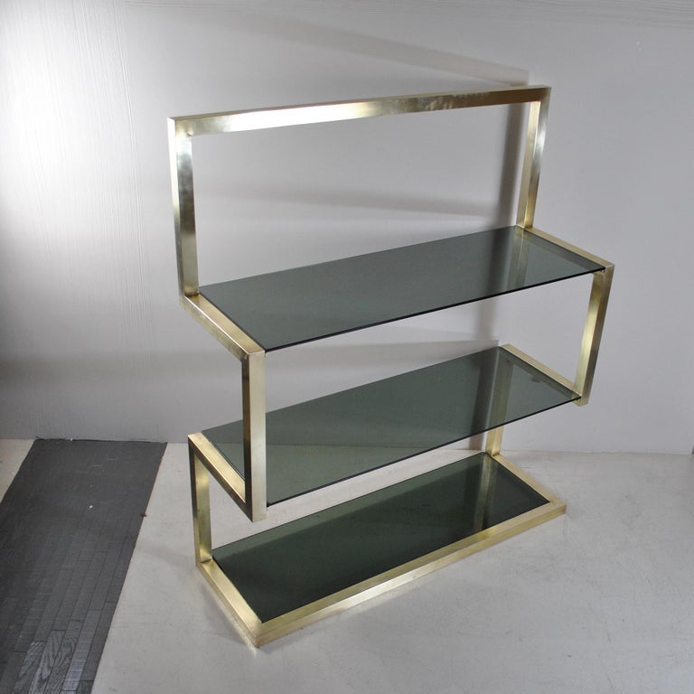 Romeo Rega in the Manner Bookcase 70's For Sale at 1stDibs