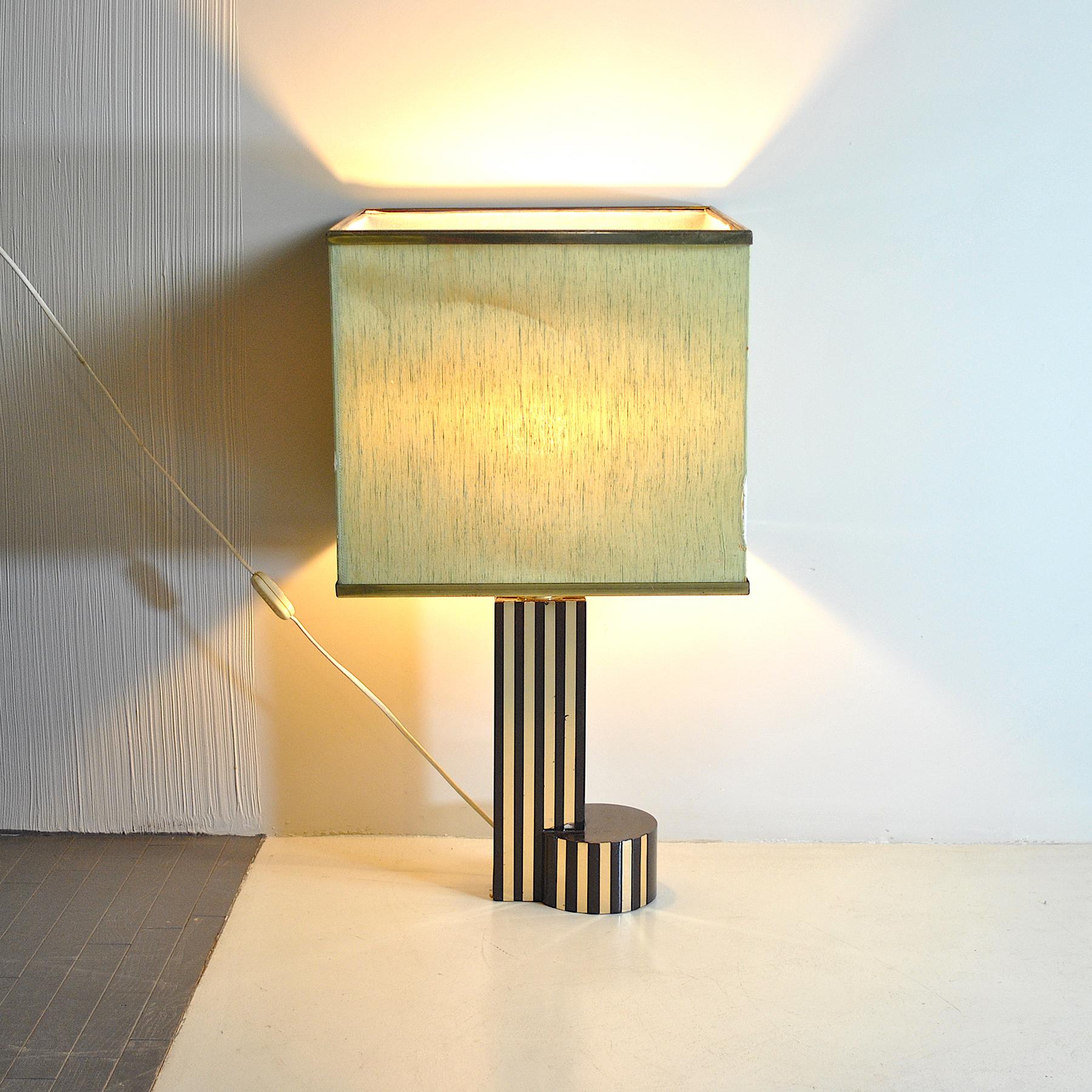 Late 20th Century Romeo Rega in the Manner Table Lamp For Sale