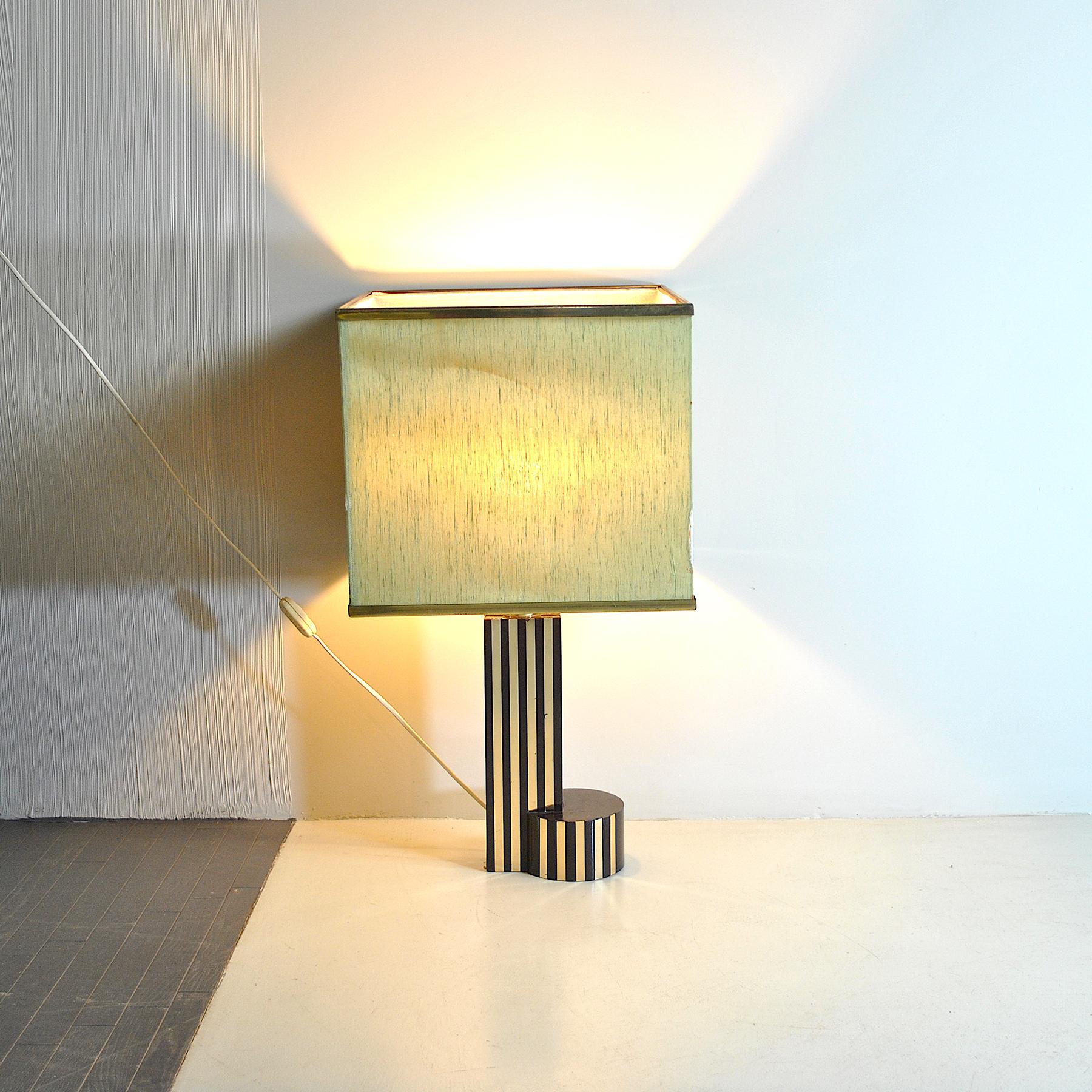 Brass Romeo Rega in the Manner Table Lamp For Sale