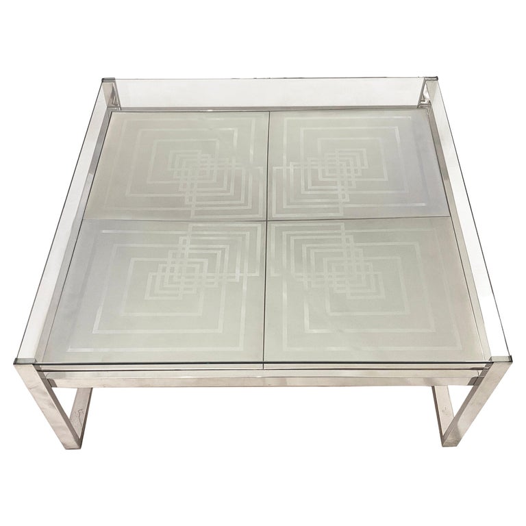 Is there a piece missing to bring together your living room and you are a lover of minimalist design style? This Italian vintage double-tier center table will bring light into your space and artistic functionality. This signed piece of organic