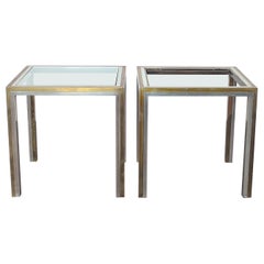 Tables basses italiennes Romeo Rega du milieu du siècle dernier, années 1970
