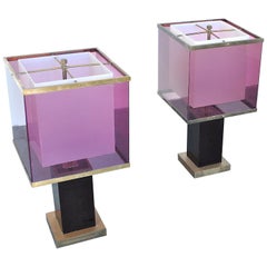 Romeo Rega Italian Midcentury Table Lamps from the 1970s