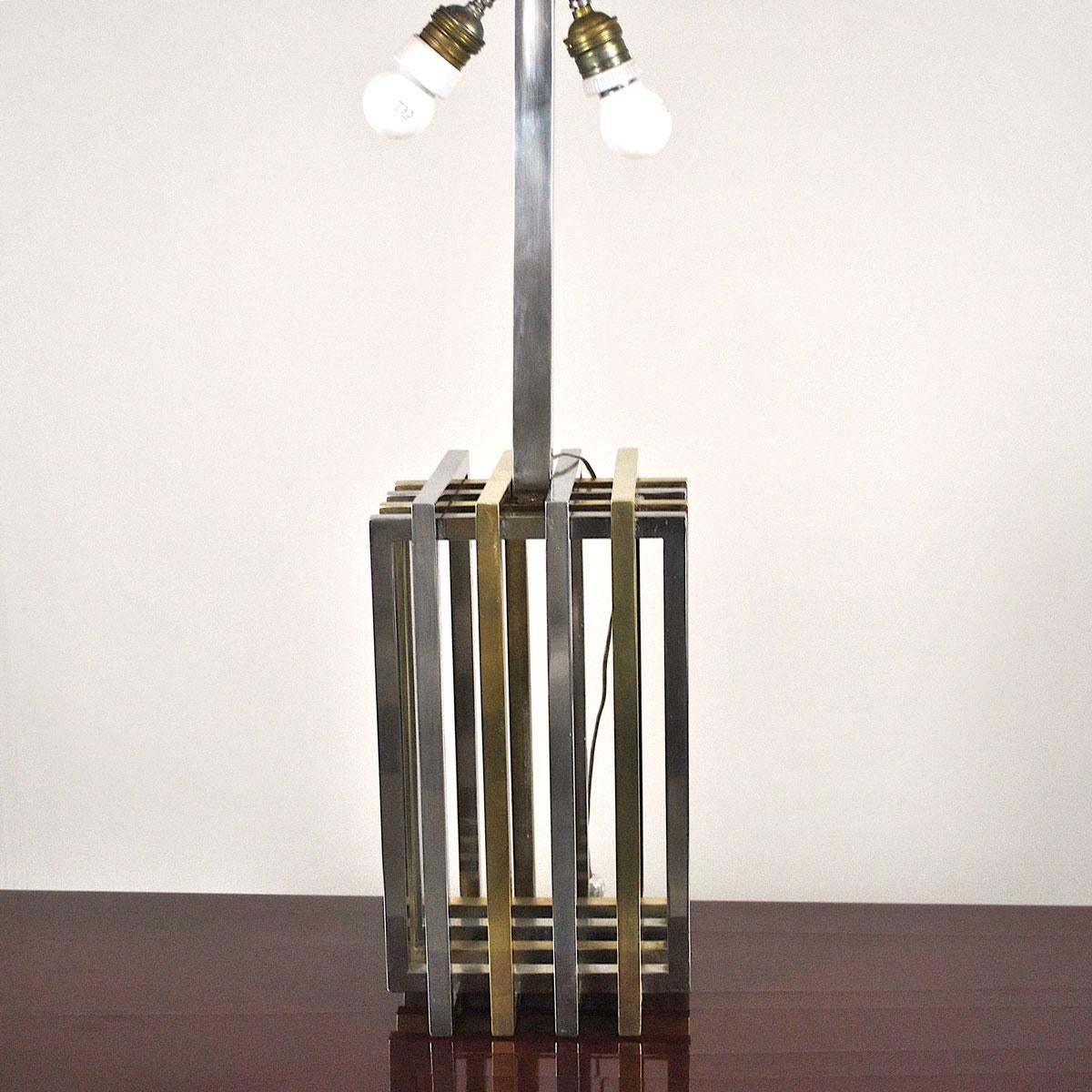Romeo Rega Italian Midcentury Table Lamp in Brass from the 1970s For Sale 1