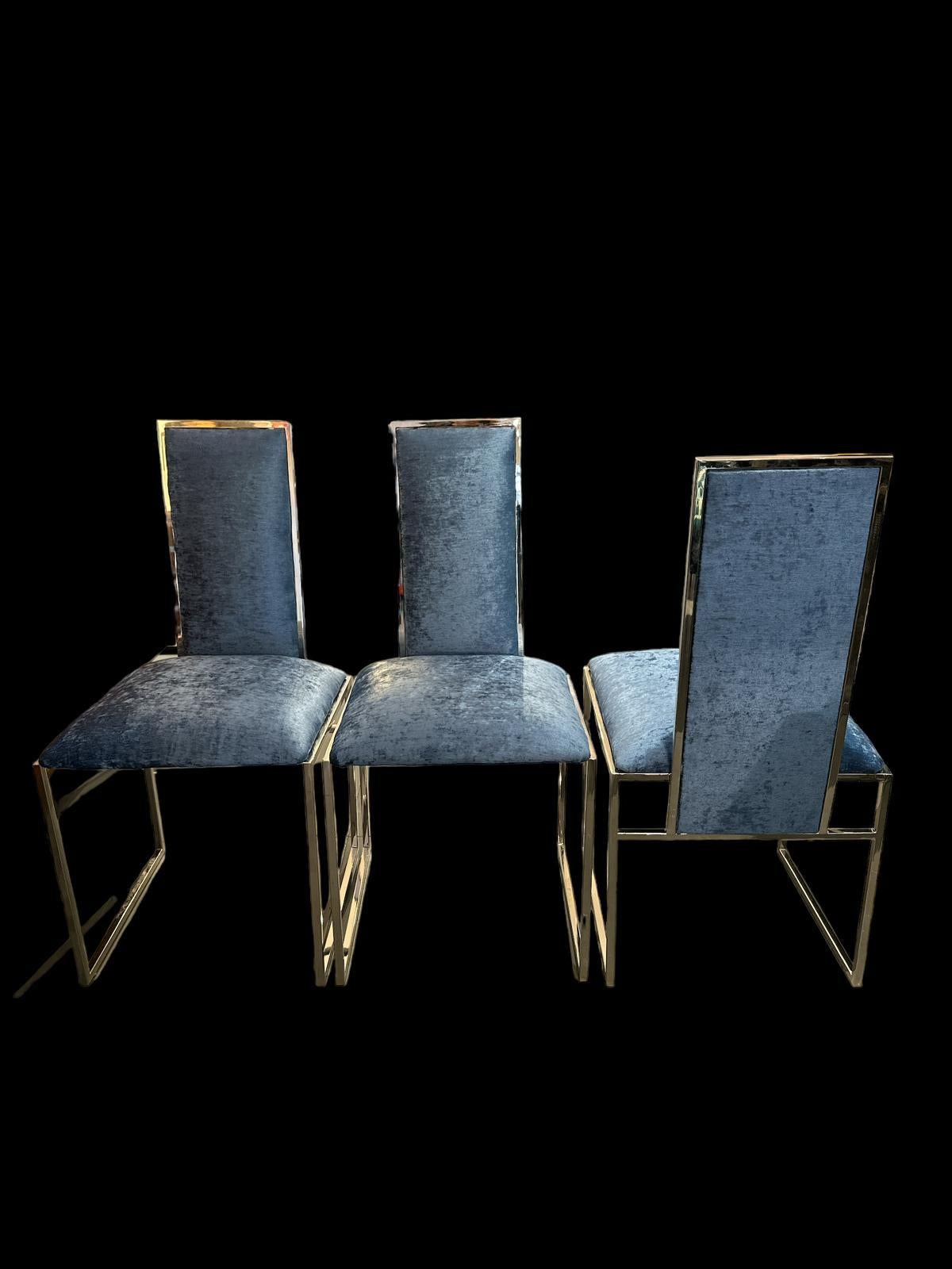 Metal ROMEO REGA - Juego de seis sillas  For Sale