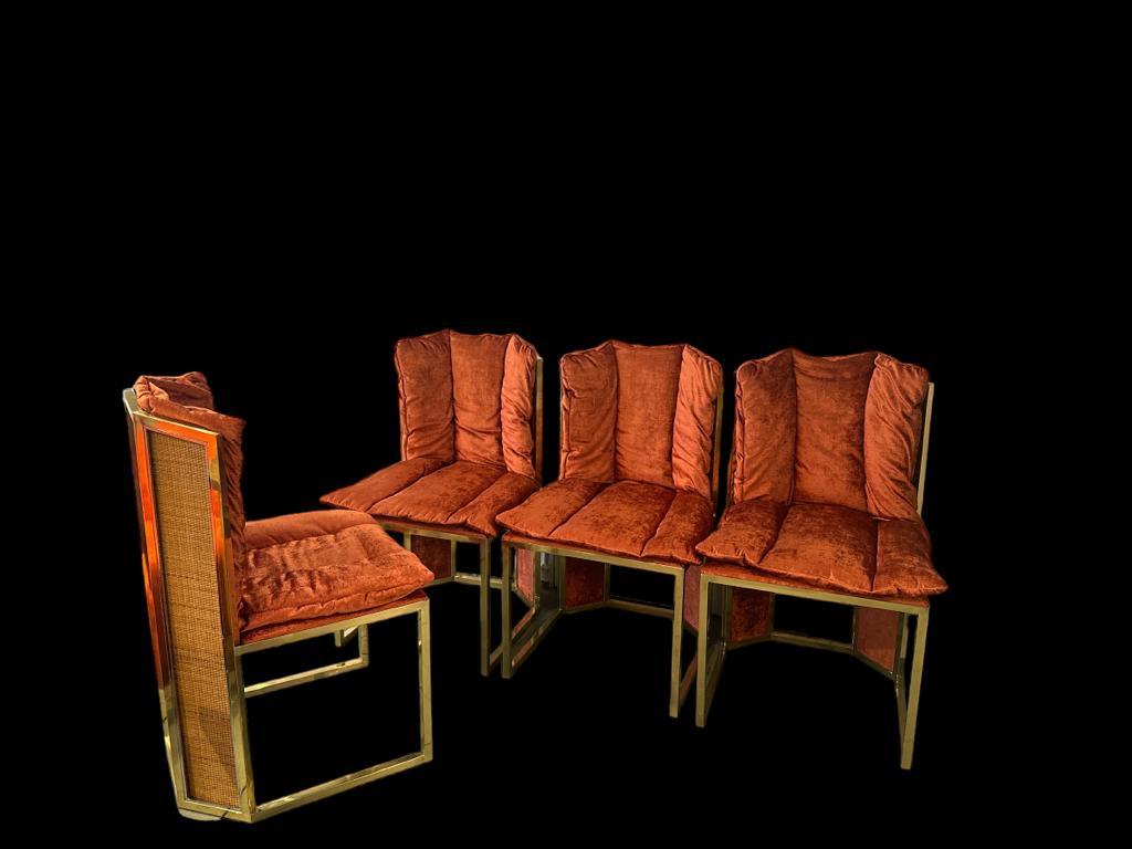 20ième siècle ROMEO REGA - MARIO SABOT- Juego de seis sillas en vente