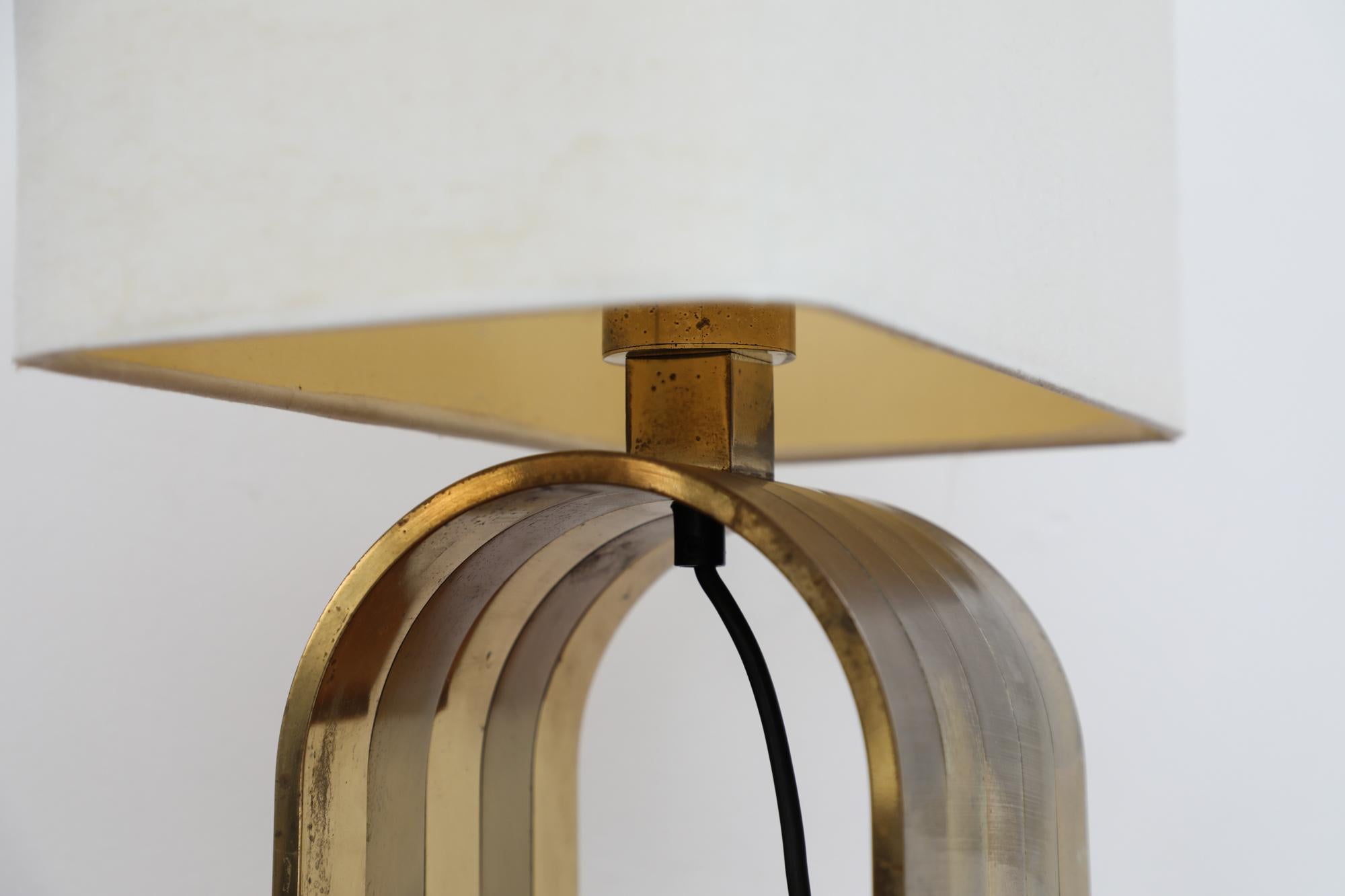 Romeo Rega Mid-Century Italian Brass Table Lamp For Sale 11