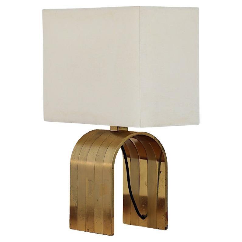 Romeo Rega Mid-Century Italian Brass Table Lamp For Sale