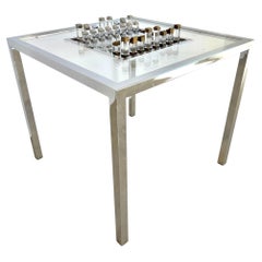 Used Romeo Rega Perspex Chess Table, 1970s Italy