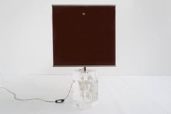 Romeo Rega, Rare Flower in Plexi Table Lamp