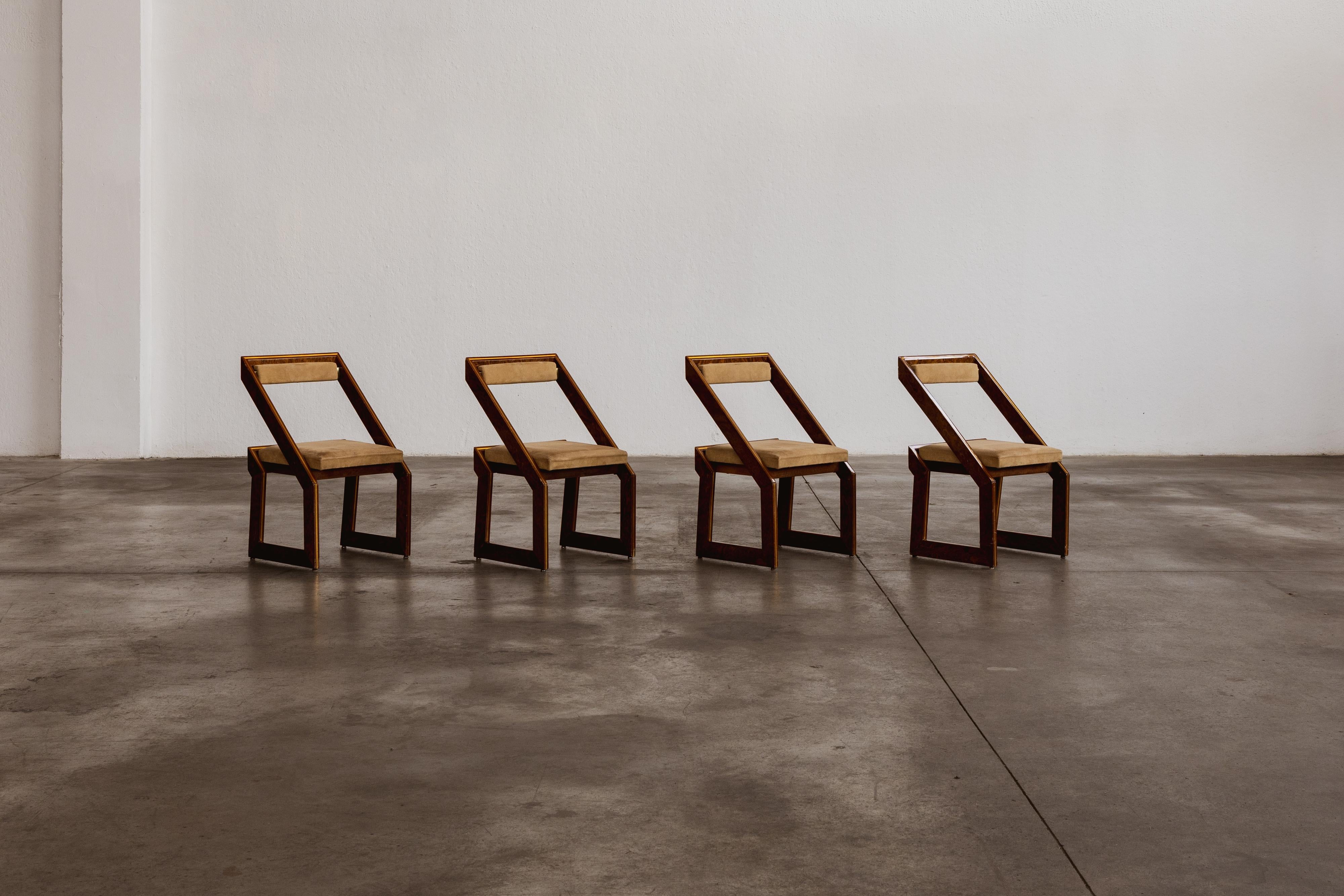 Romeo Rega Sculptural Dining Chairs, 1970, Set of 4 For Sale 3