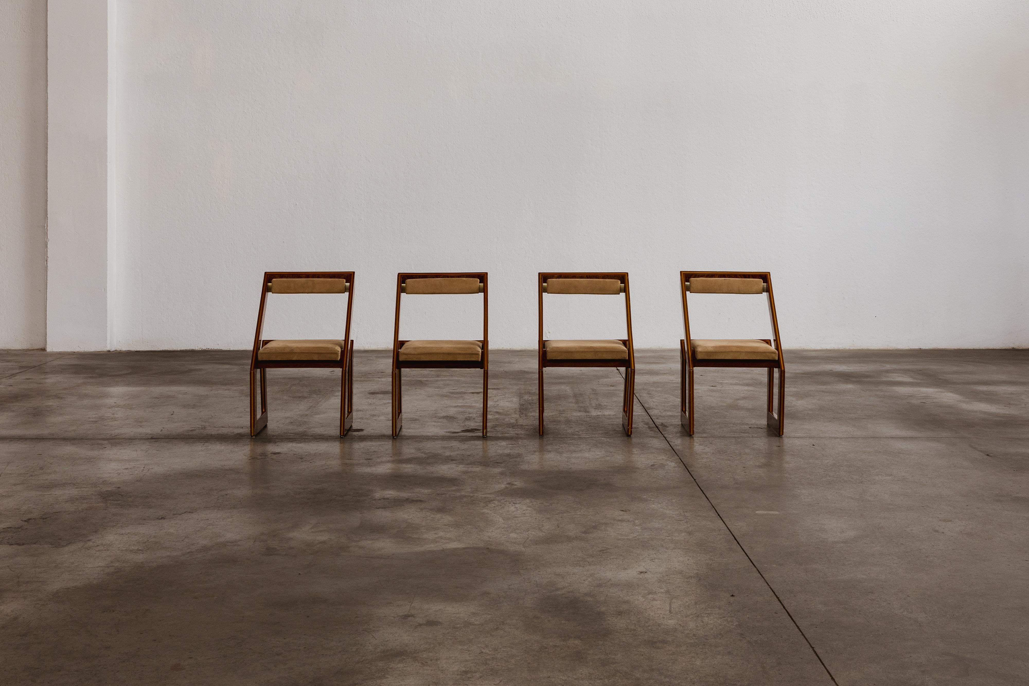 Romeo Rega Sculptural Dining Chairs, 1970, Set of 4 For Sale 1