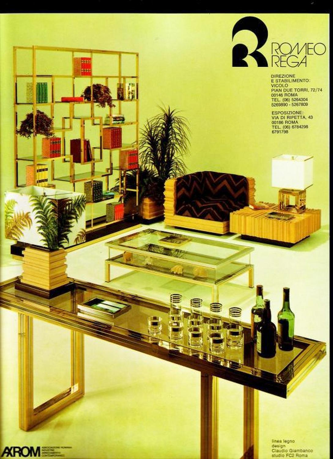 Romeo Rega Shelf, Italy, 1970 For Sale 6