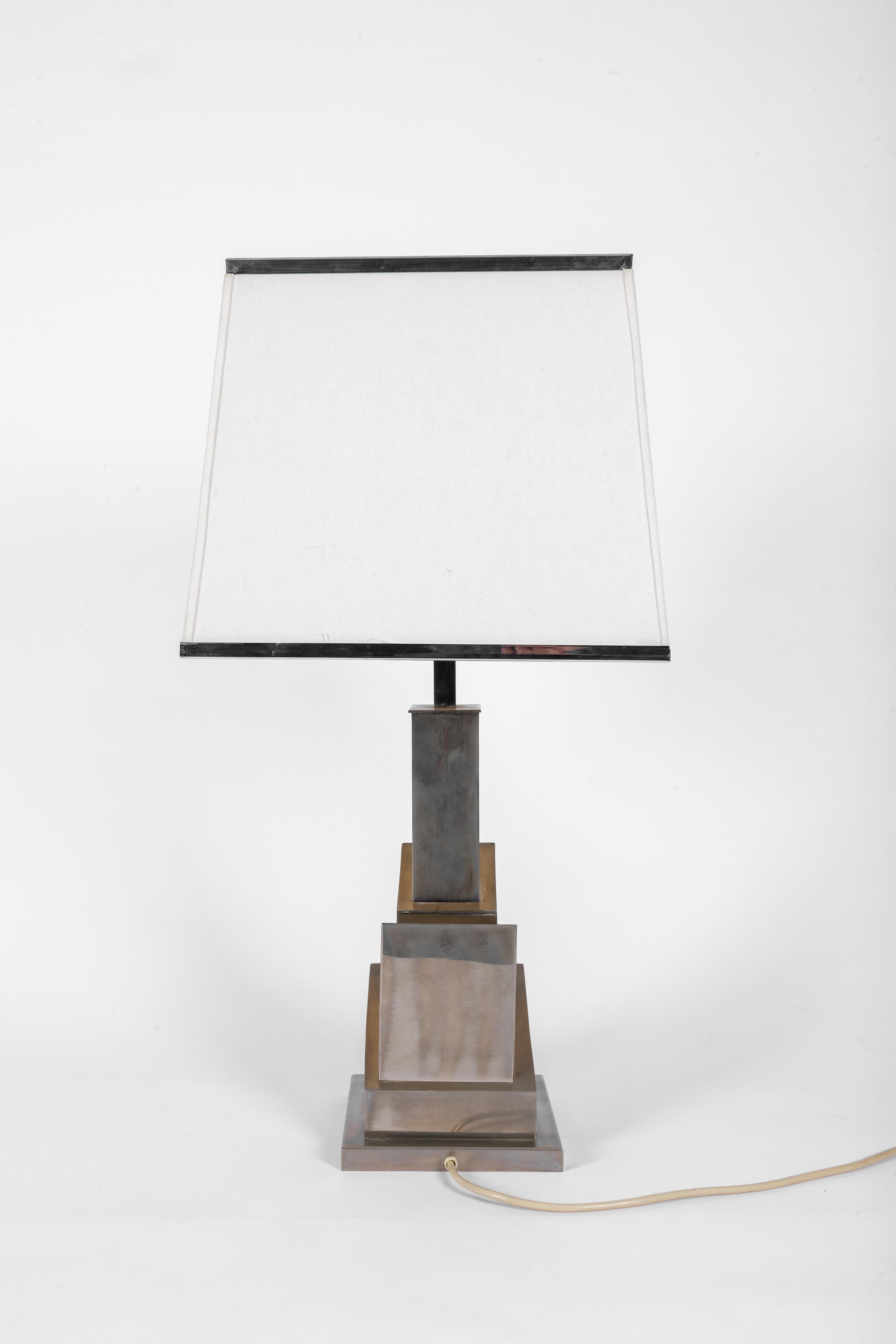 Mid-Century moderno Romeo Rega skyscraper lamp ca 1970 signed in vendita