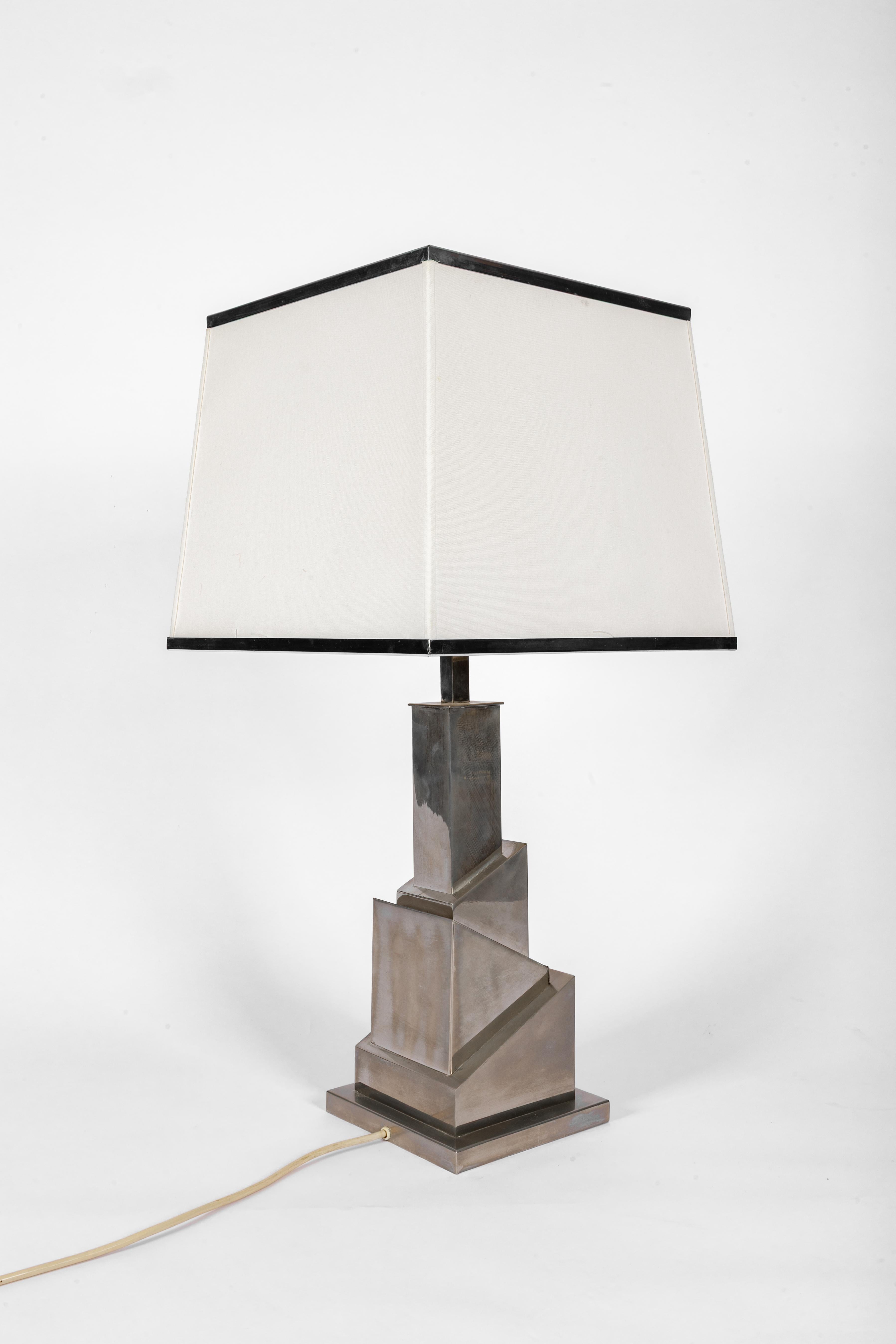 Belga Romeo Rega skyscraper lamp ca 1970 signed in vendita