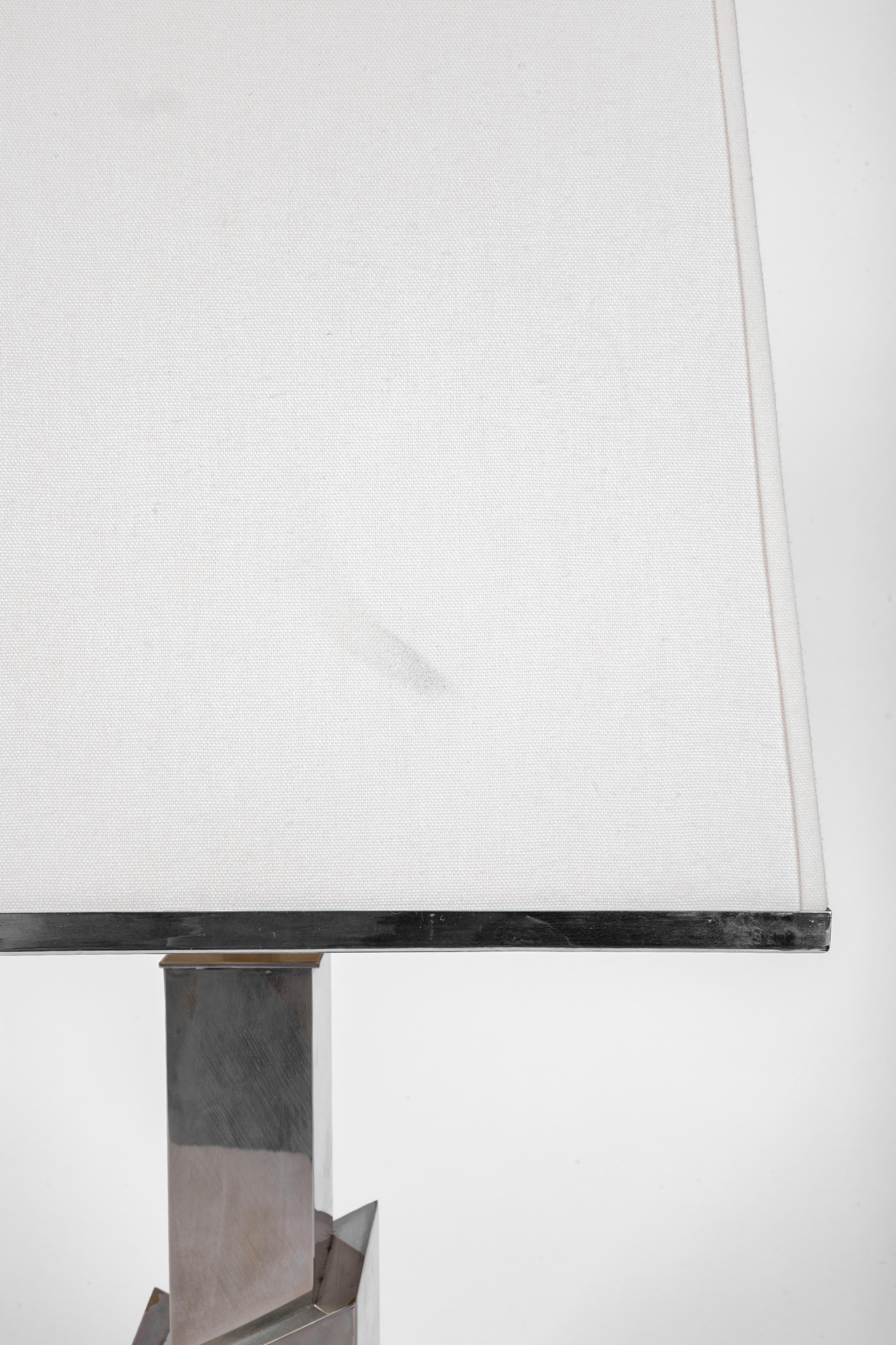 Romeo Rega skyscraper lamp ca 1970 signed In condizioni buone in vendita a Zemst, BE