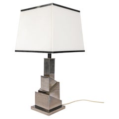 Vintage Romeo Rega skyscraper lamp ca 1970 signed