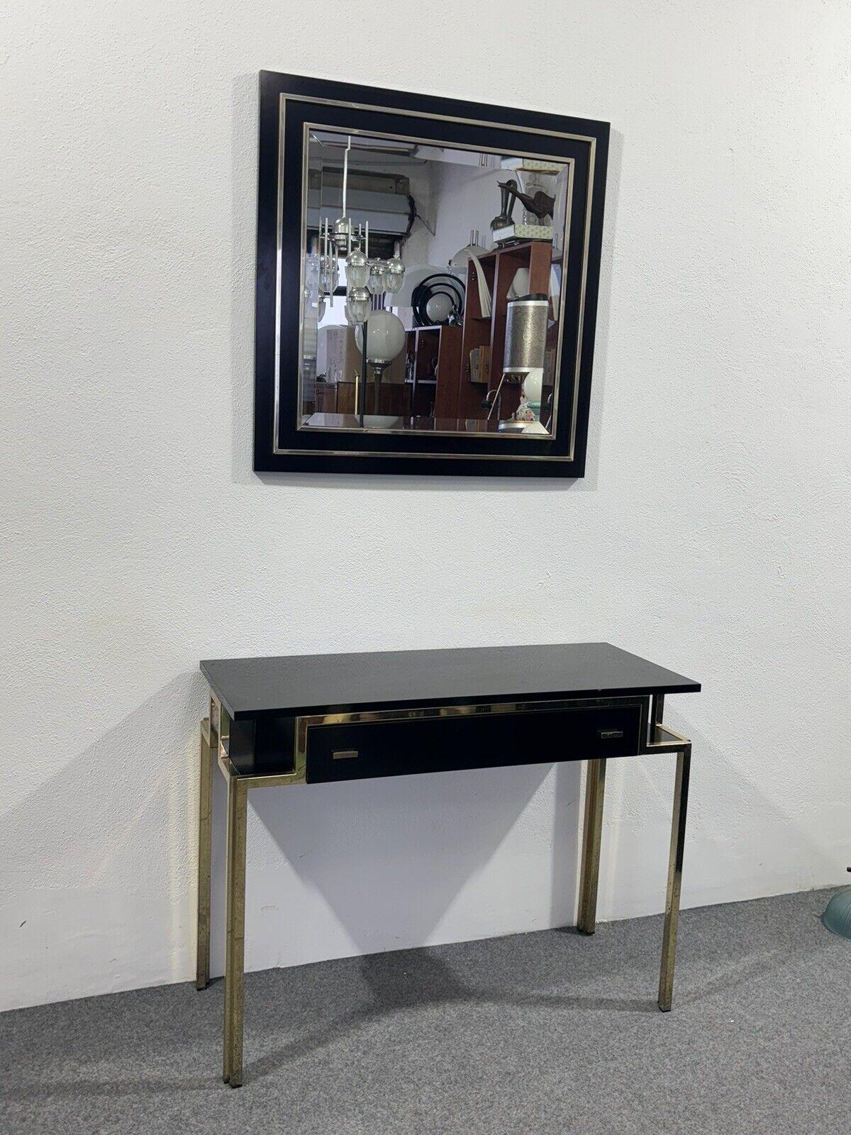 Italian Romeo Rega Style Console Mirror Design Hollywood Regency Modernism 1970's For Sale