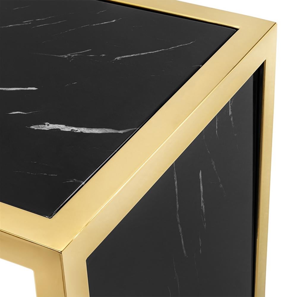 Contemporary Romer Black Console Table For Sale