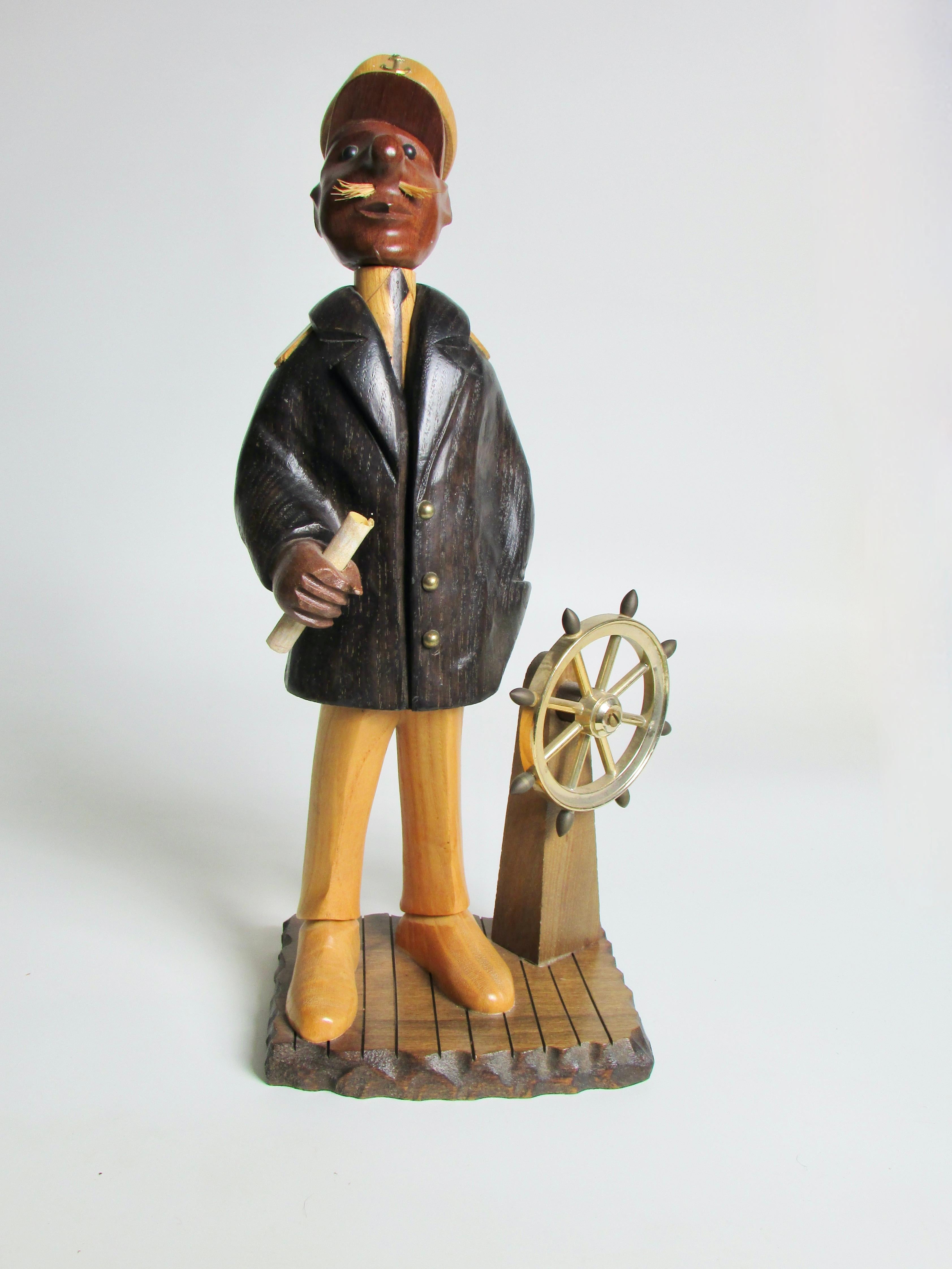 Romer Carved Italian Figures Boat Captain Sailor For Sale 3