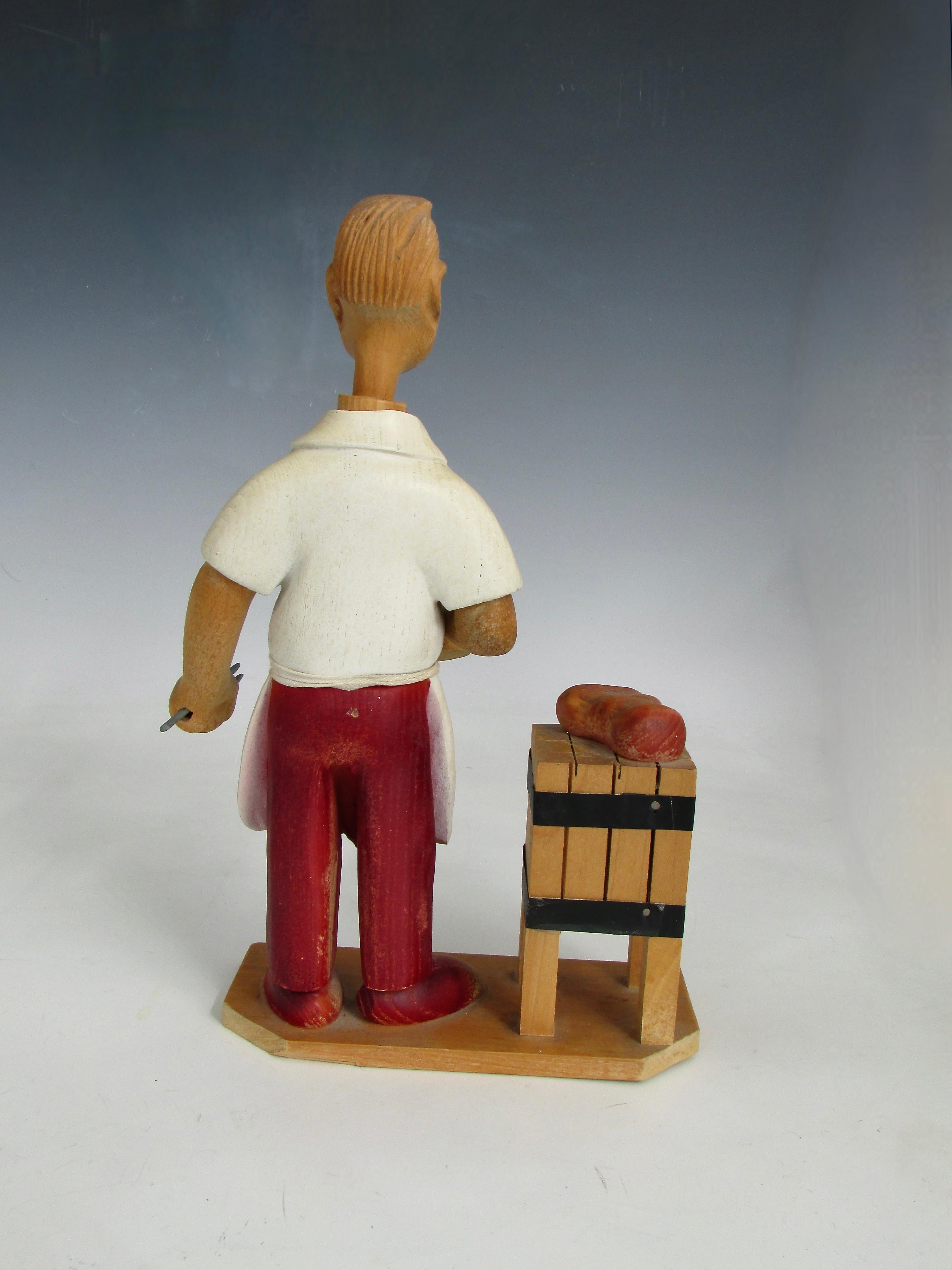 Caprichoso Romer Italia tallado a mano escritorio carnicero  con escultura de mesa Tallado a mano en venta