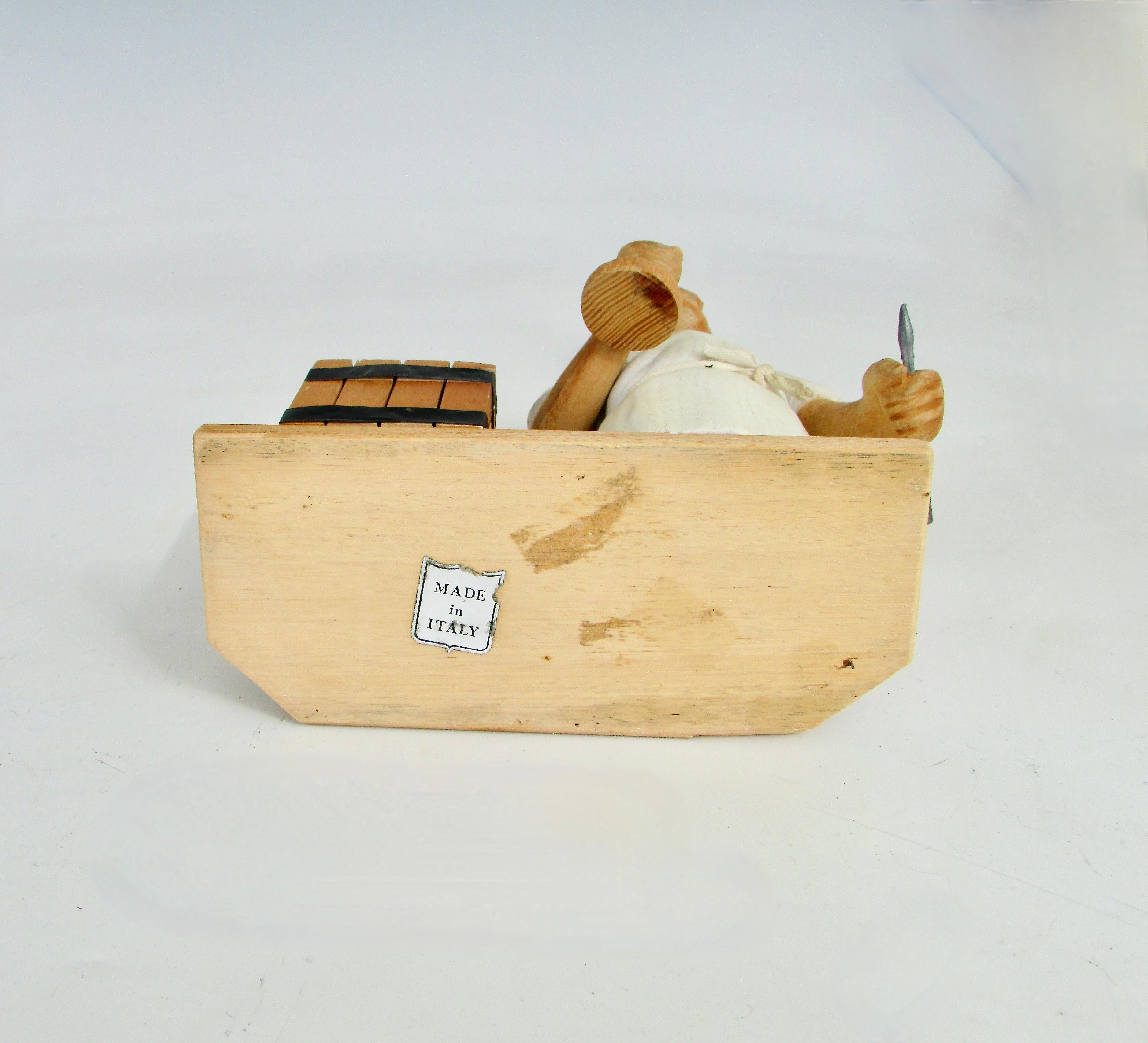 Caprichoso Romer Italia tallado a mano escritorio carnicero  con escultura de mesa Madera en venta