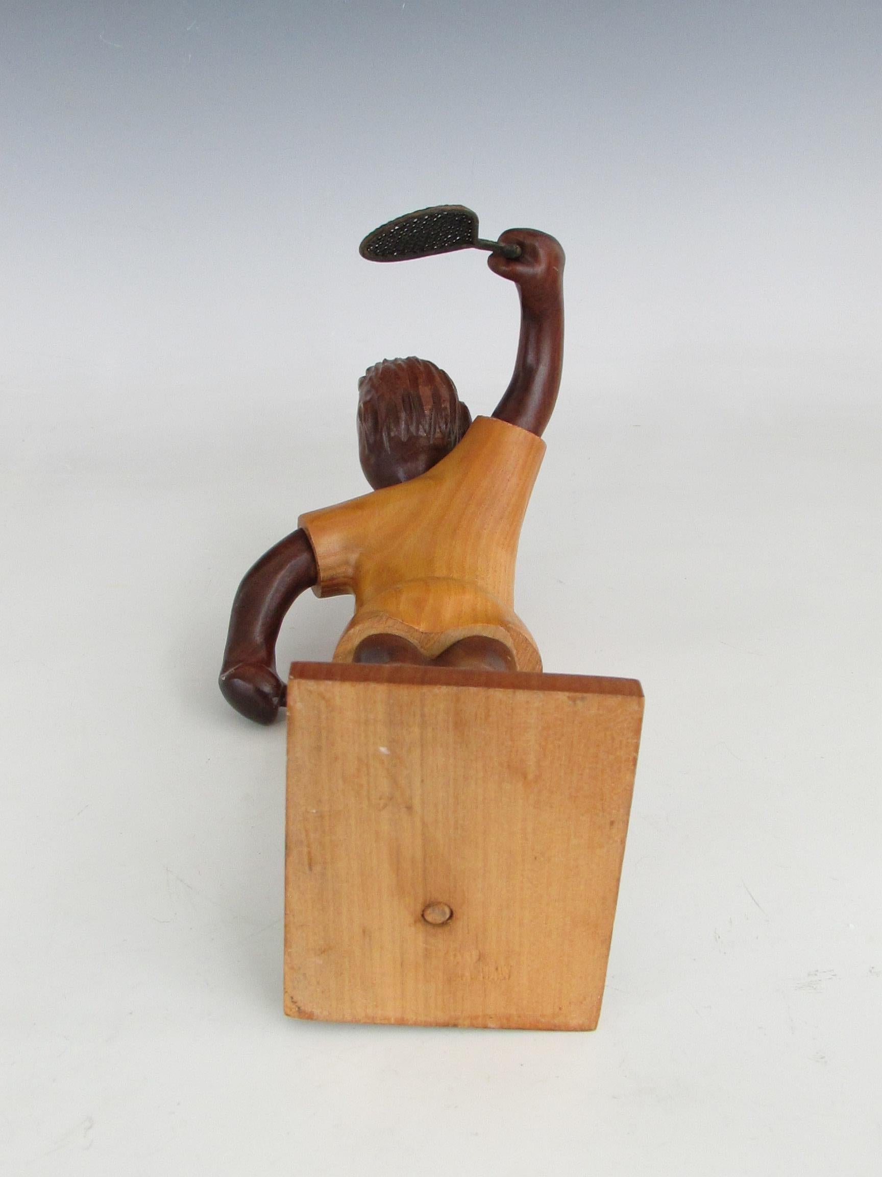 20ième siècle Romer italy sculpture de tennis de bureau sculptée à la main en vente