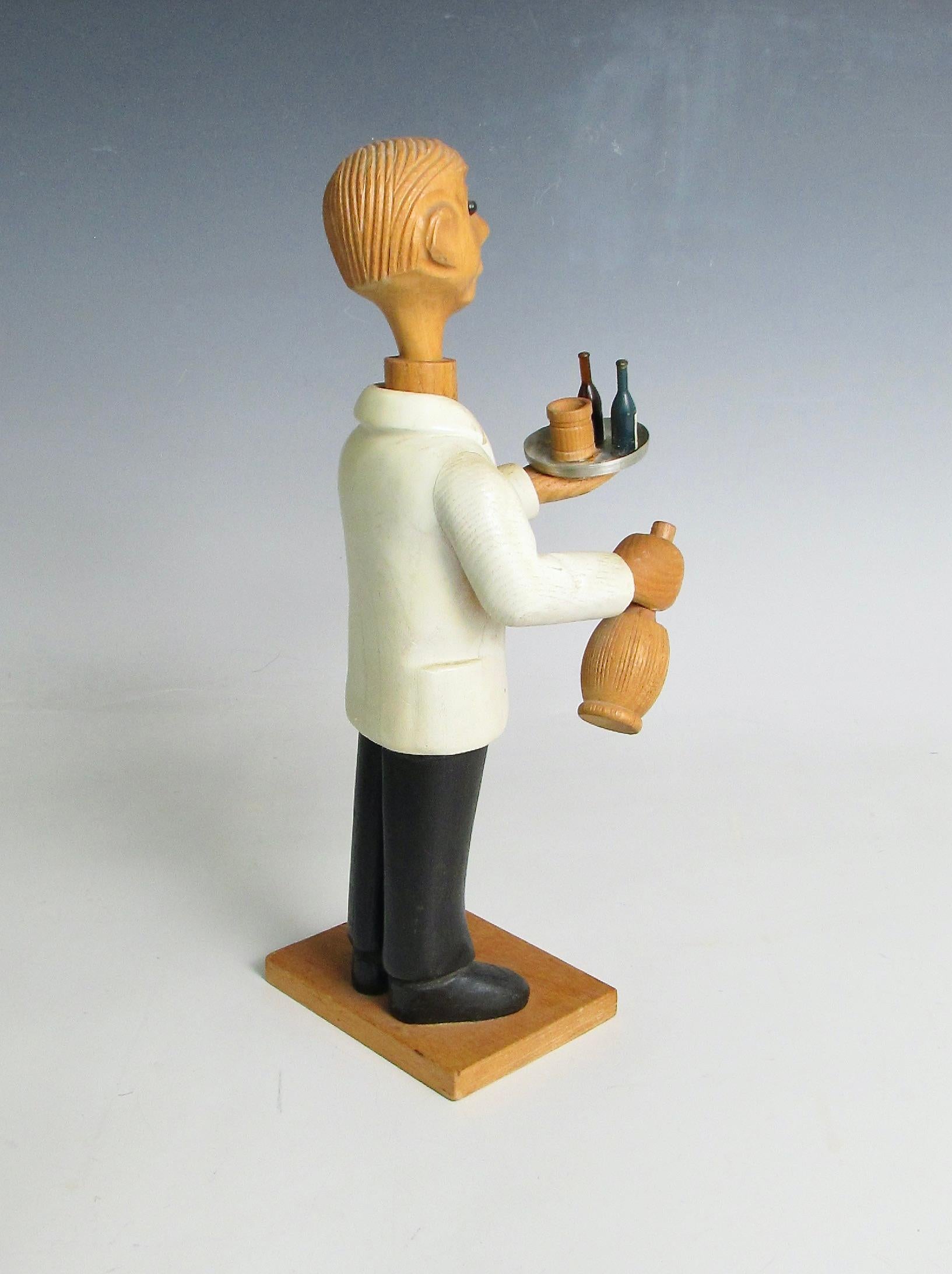 Romer italia escritorio tallado a mano camarero camarero escultura siglo XX en venta