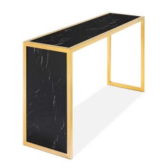 Romero Black Marble Console