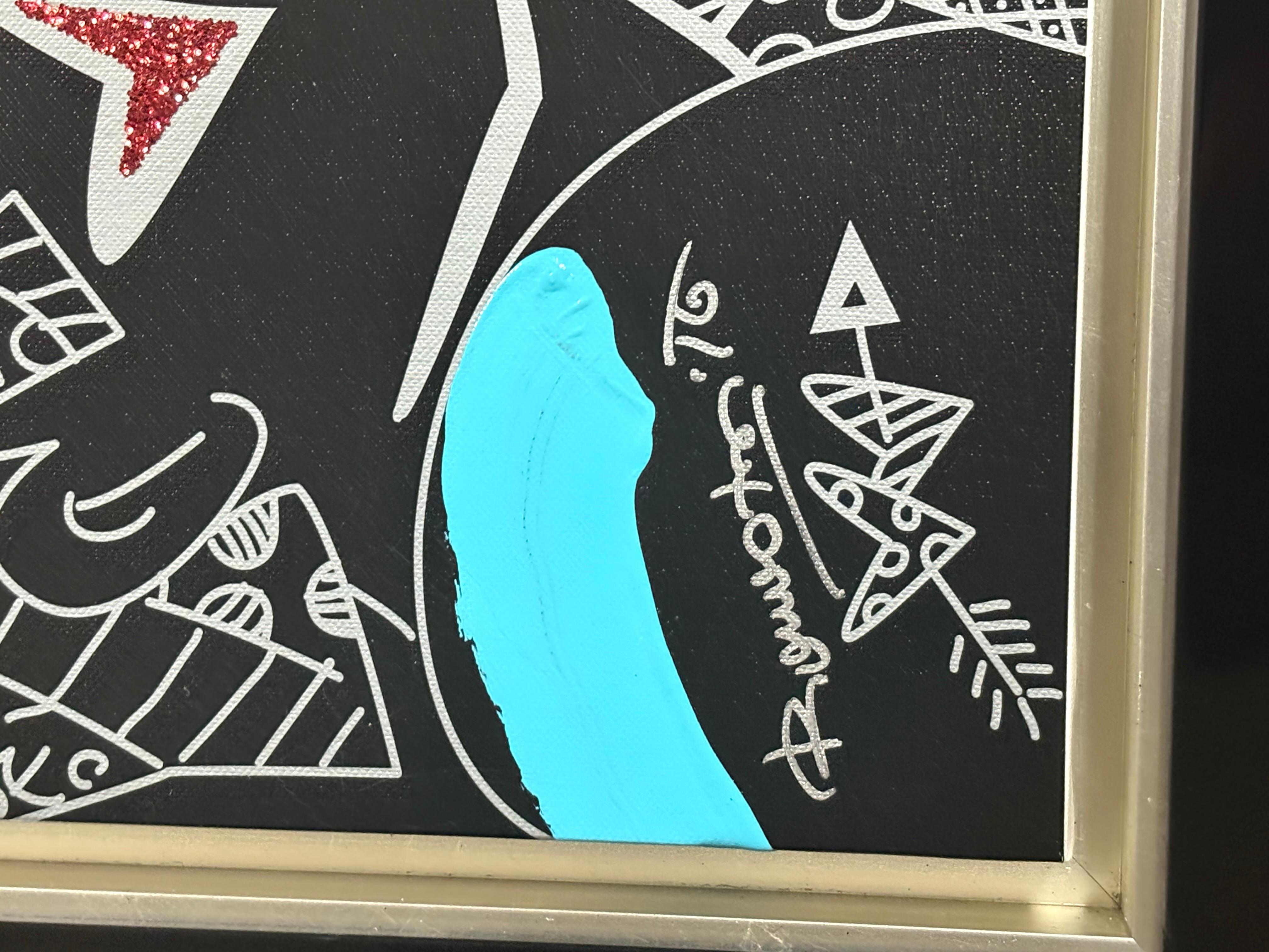 Romero Britto original mixed media sur toile 