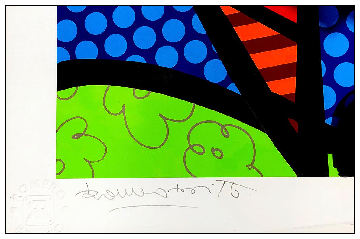 Romero Britto Large and Authentic 3-D Mixed Media Construction, Professionally Custom Framed and Listed with the Submit Best Offer option

Accepting Offers Now: Up for sale is an extremely rare, Romero Britto Hand Assembled Multi Layer 3-D