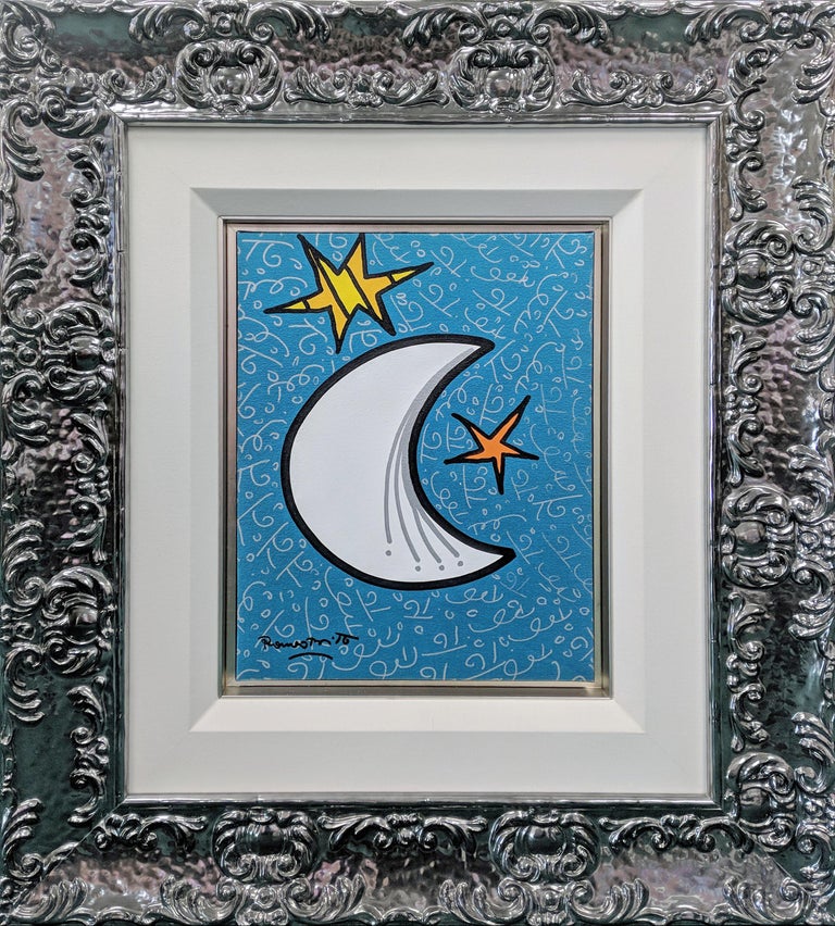 Romero Britto - OVER THE MOON For Sale at 1stDibs