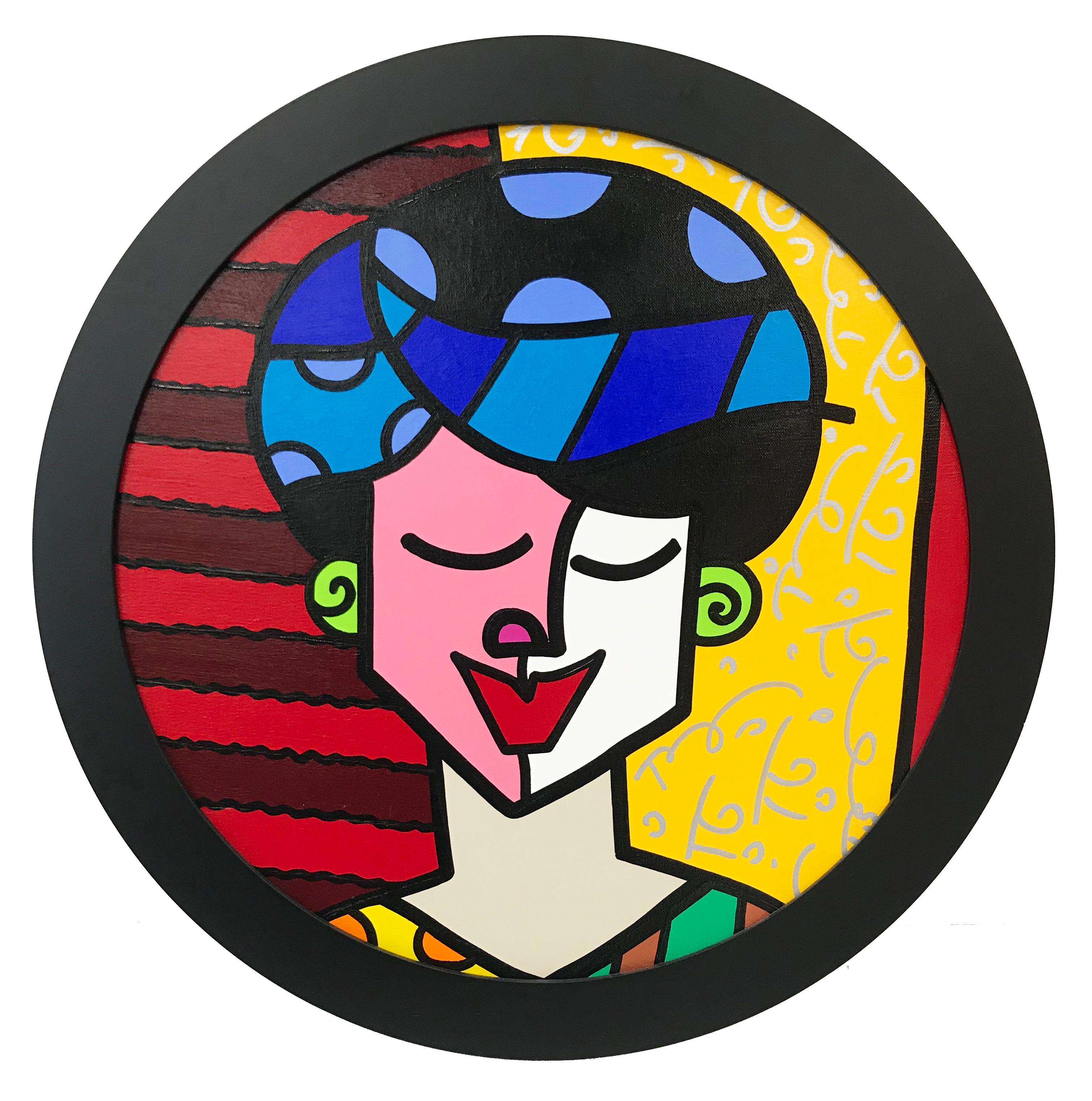 Romero Britto WOMAN For Sale at 1stDibs Romero Britto Style Art Pillow Case