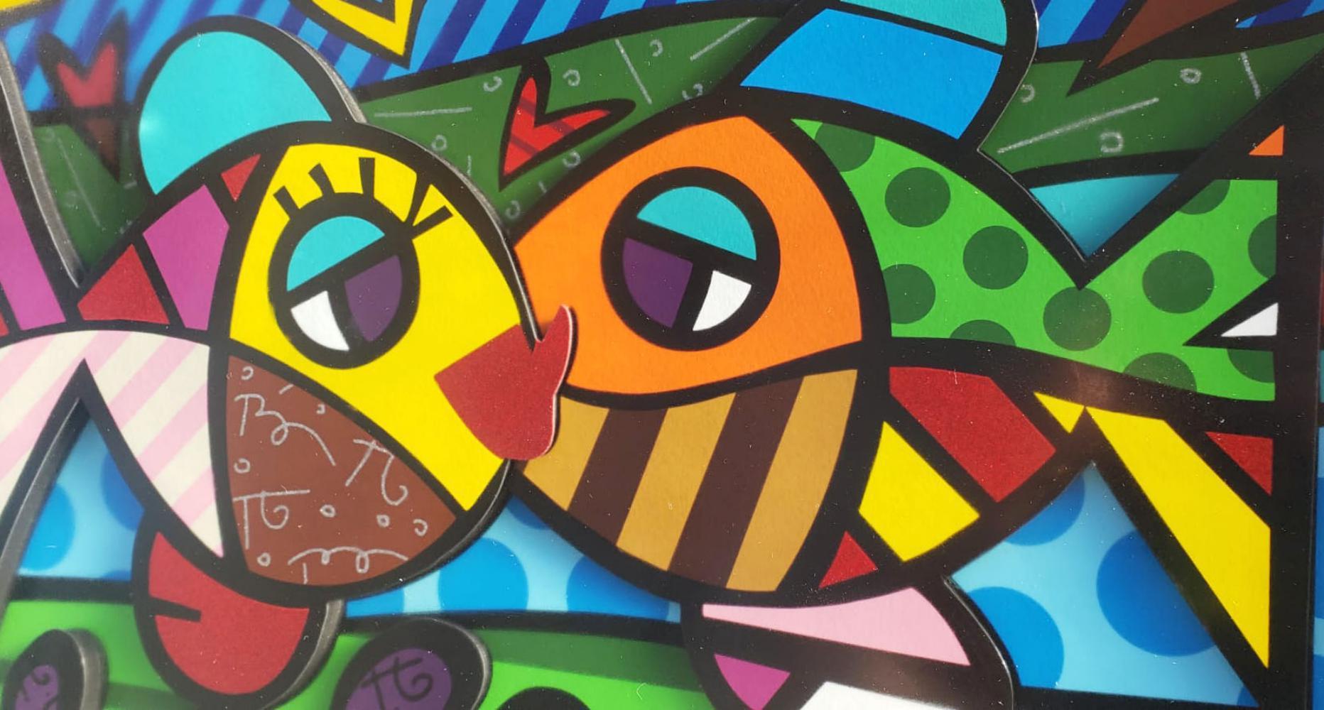 Atlantic Romance - 3D - Print by Romero Britto