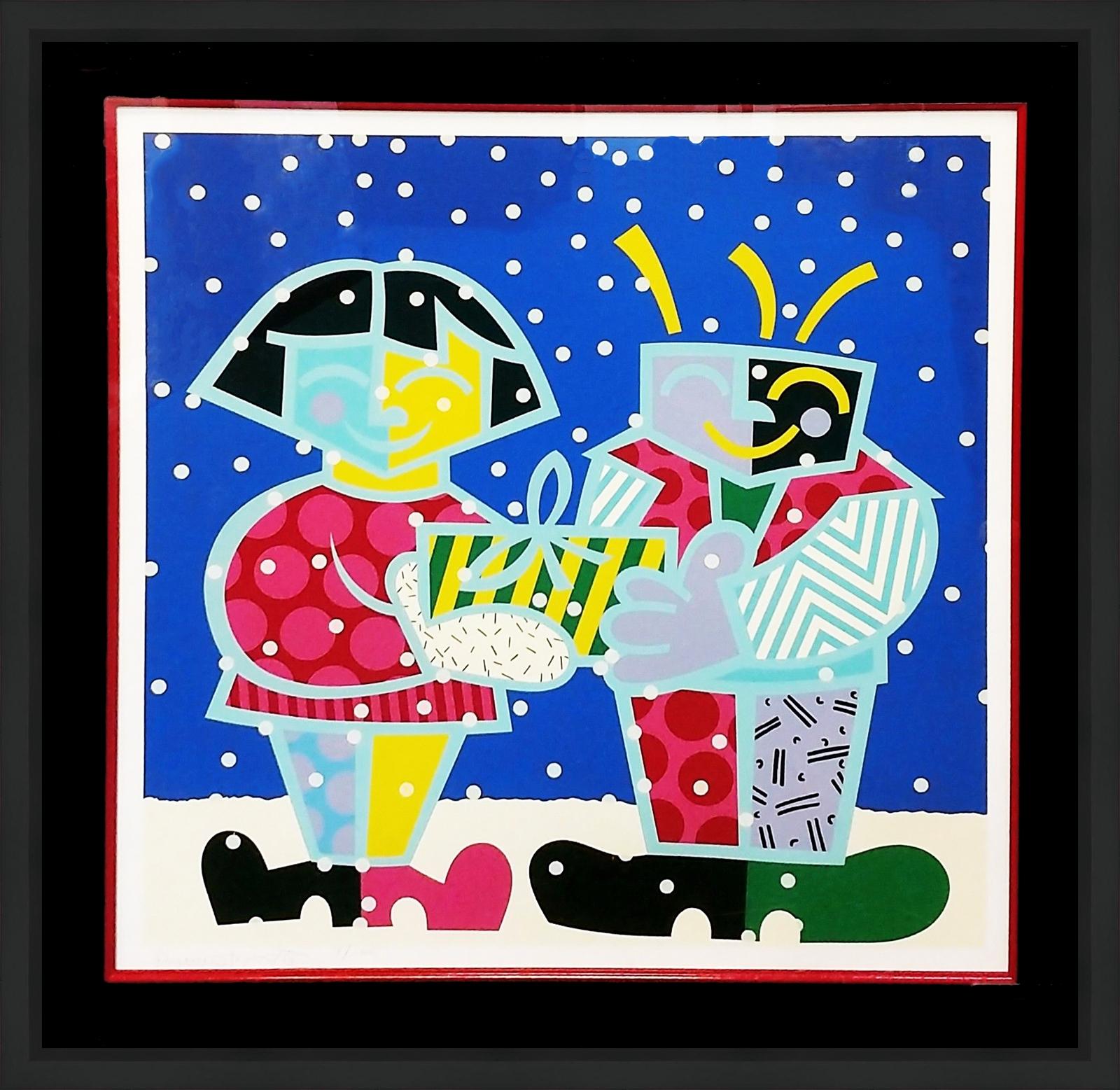 Figurative Print Romero Britto - LES MEILLEURS AMIS