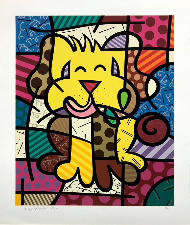 Romero Britto - BEST FRIEND For Sale at 1stdibs