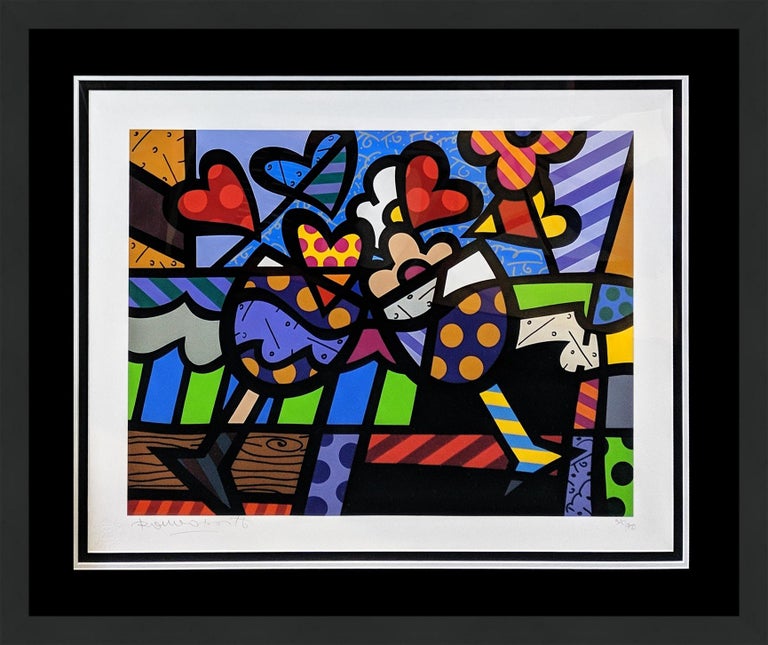 Romero Britto - CELEBRATING For Sale at 1stDibs