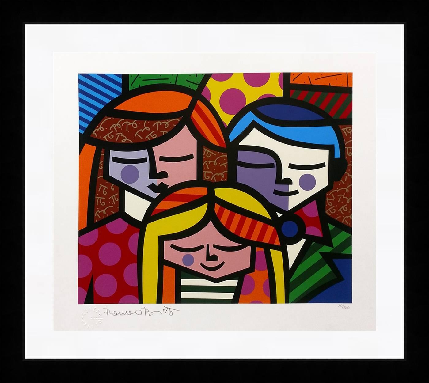 Romero Britto Portrait Print - FAMILY