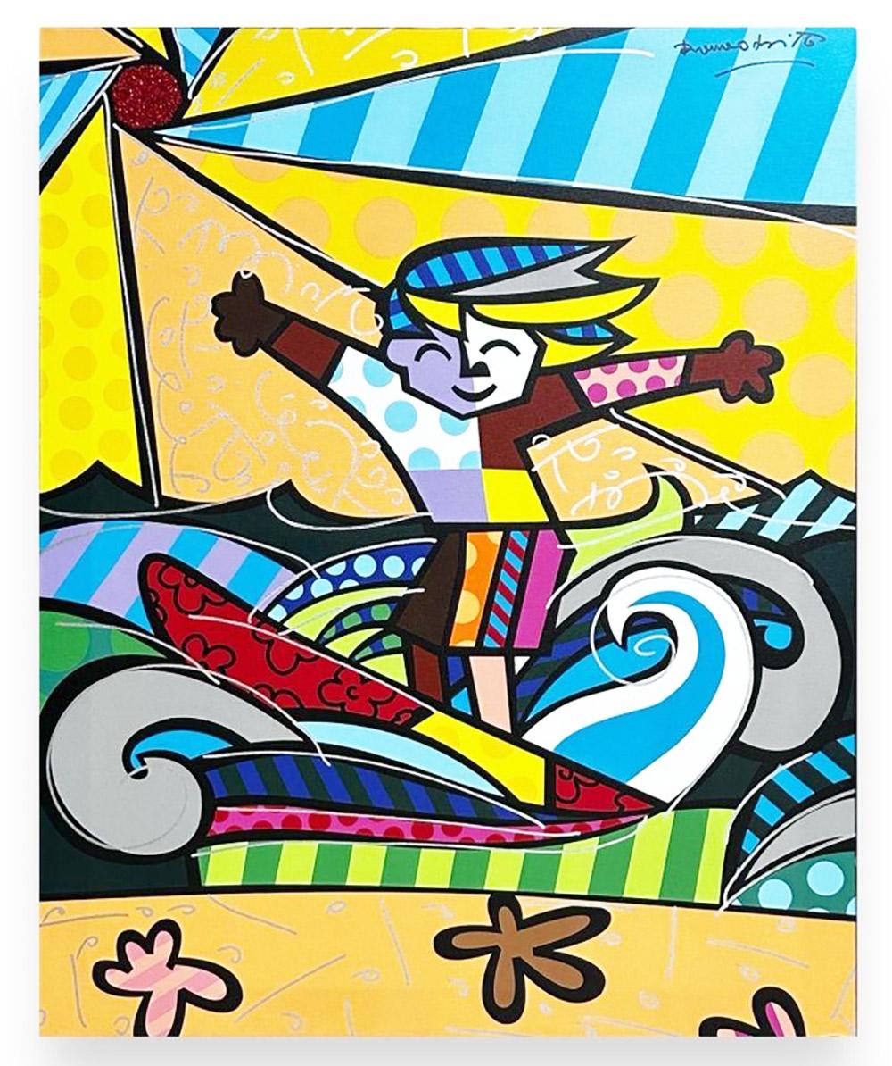 Romero Britto (brésilien, né en 1963), « Surf Boy » 2008 1